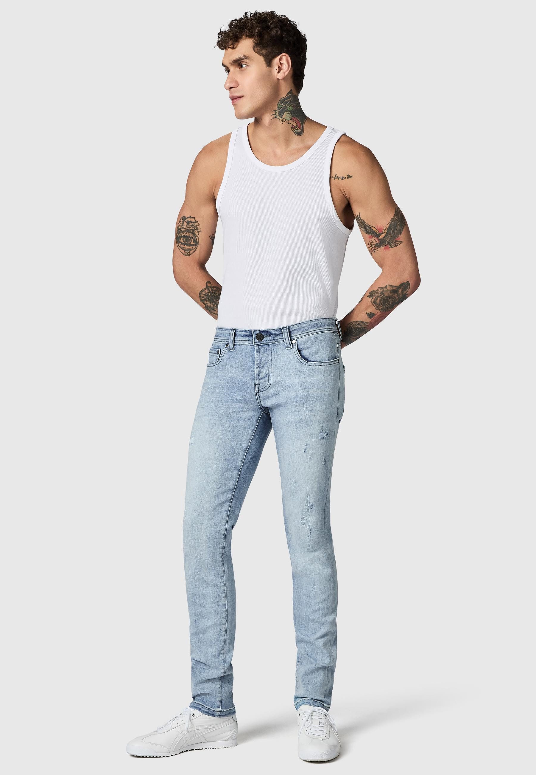 PEAK TIME Slim-fit-Jeans München Herren Jeans mit Destroyed-Optik