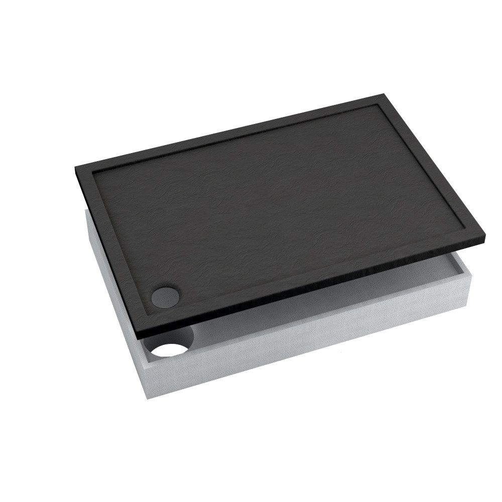 Aquabad® Duschwanne BASIC Black Stone, Rechteck, günstig online kaufen