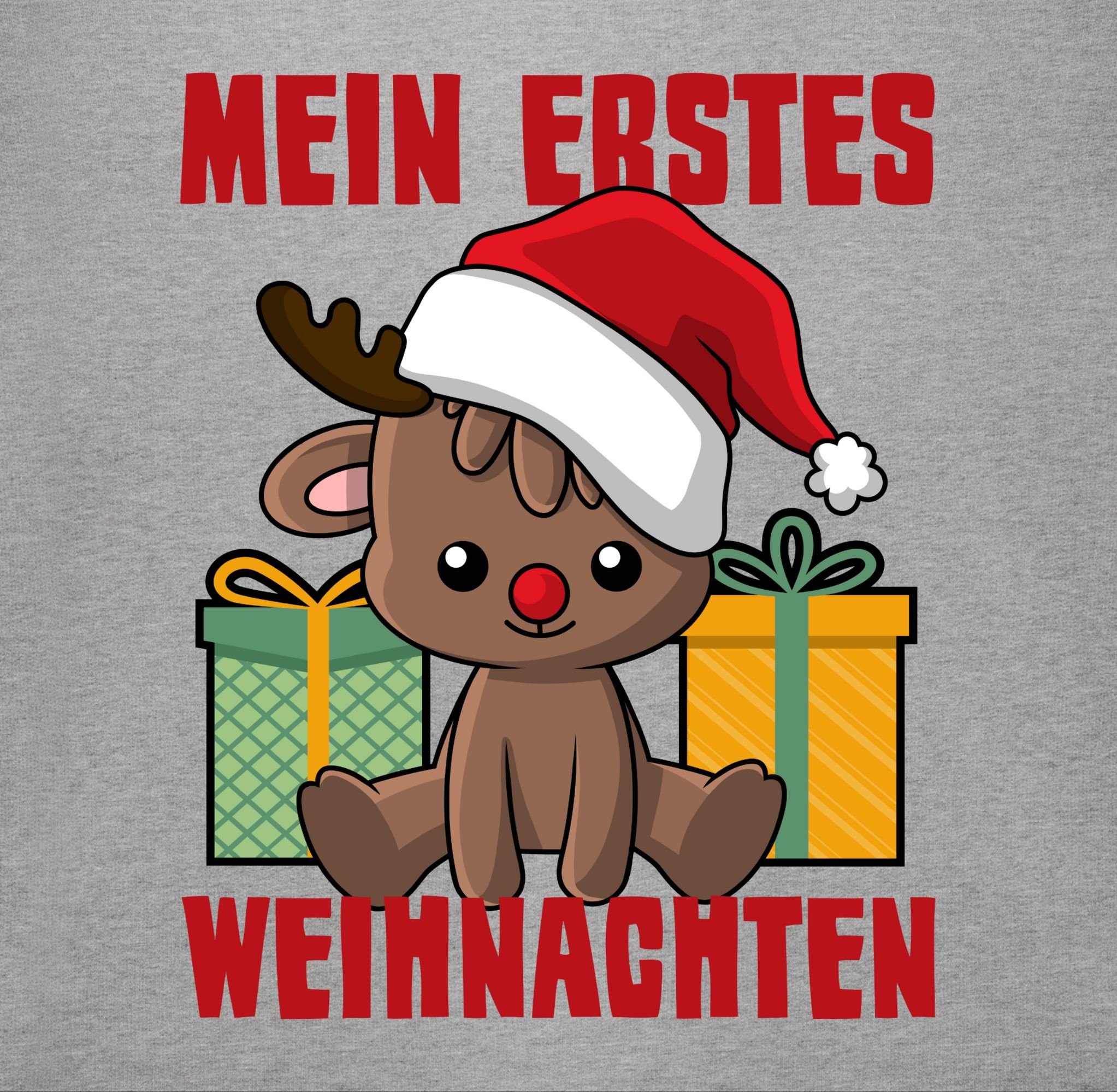 Shirtracer Sweatshirt Mein erstes Weihnachten mit Rentier Weihnachten Kleidung Baby