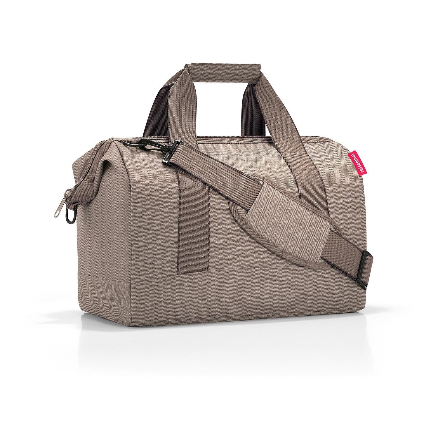 REISENTHEL® Reisetasche ALLROUNDER M, 18 Liter, Braun, Polyester, Wasserabweisend, B 40 x H 33 x T 24 cm