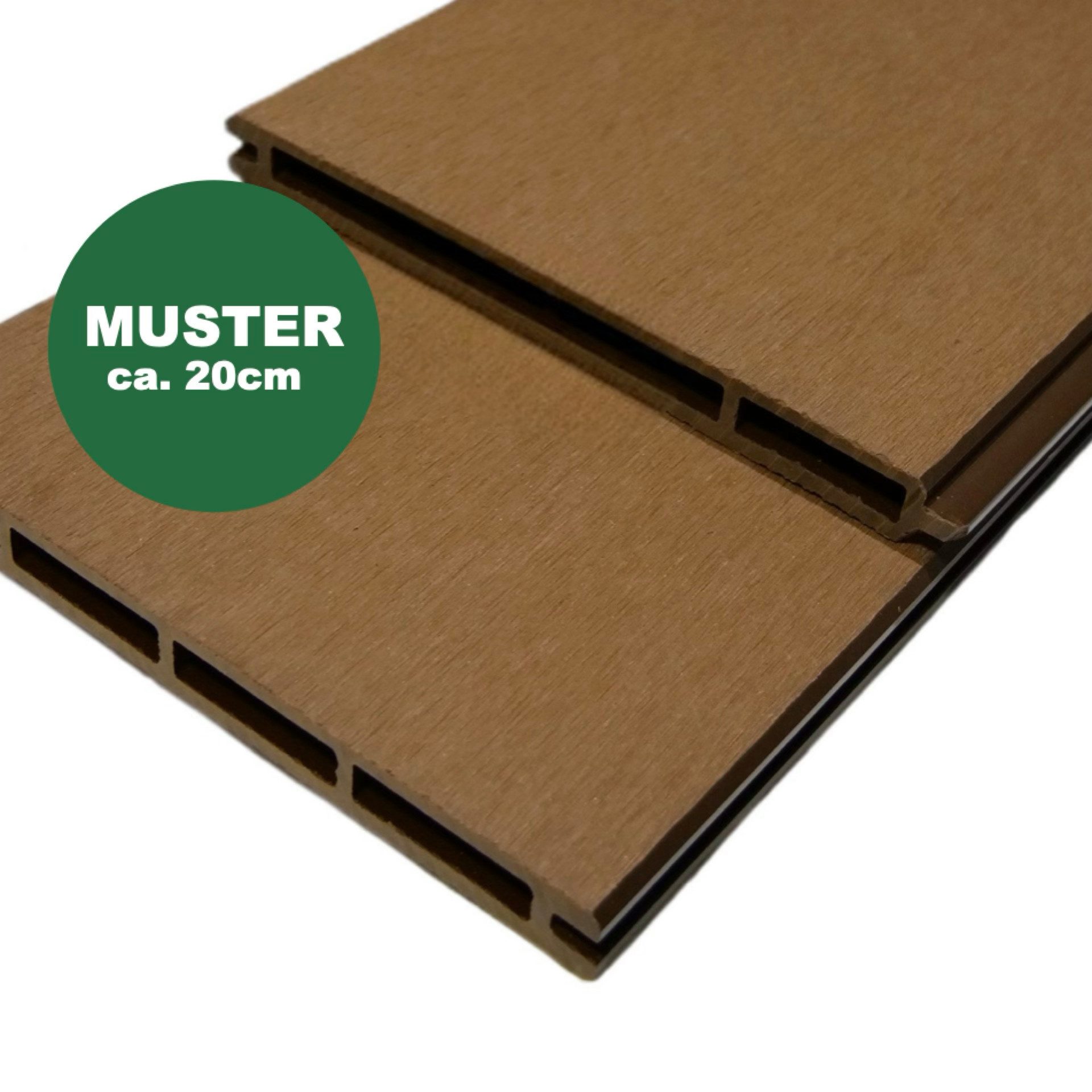 Woodstore24 Zaun WoodoZaun WPC Sichtschutzzaun gebürstete Optik für Garten & Terrasse, (Sichtschutz - 1,85m Breit x 1,80m Höhe x 2cm Stärke, Lamellenzaun Komplettset inkl. Pfosten, Start- und Endprofil), Stecksystem, Lamelle aus recyceltem Kunststoff & Holzfasern, braun