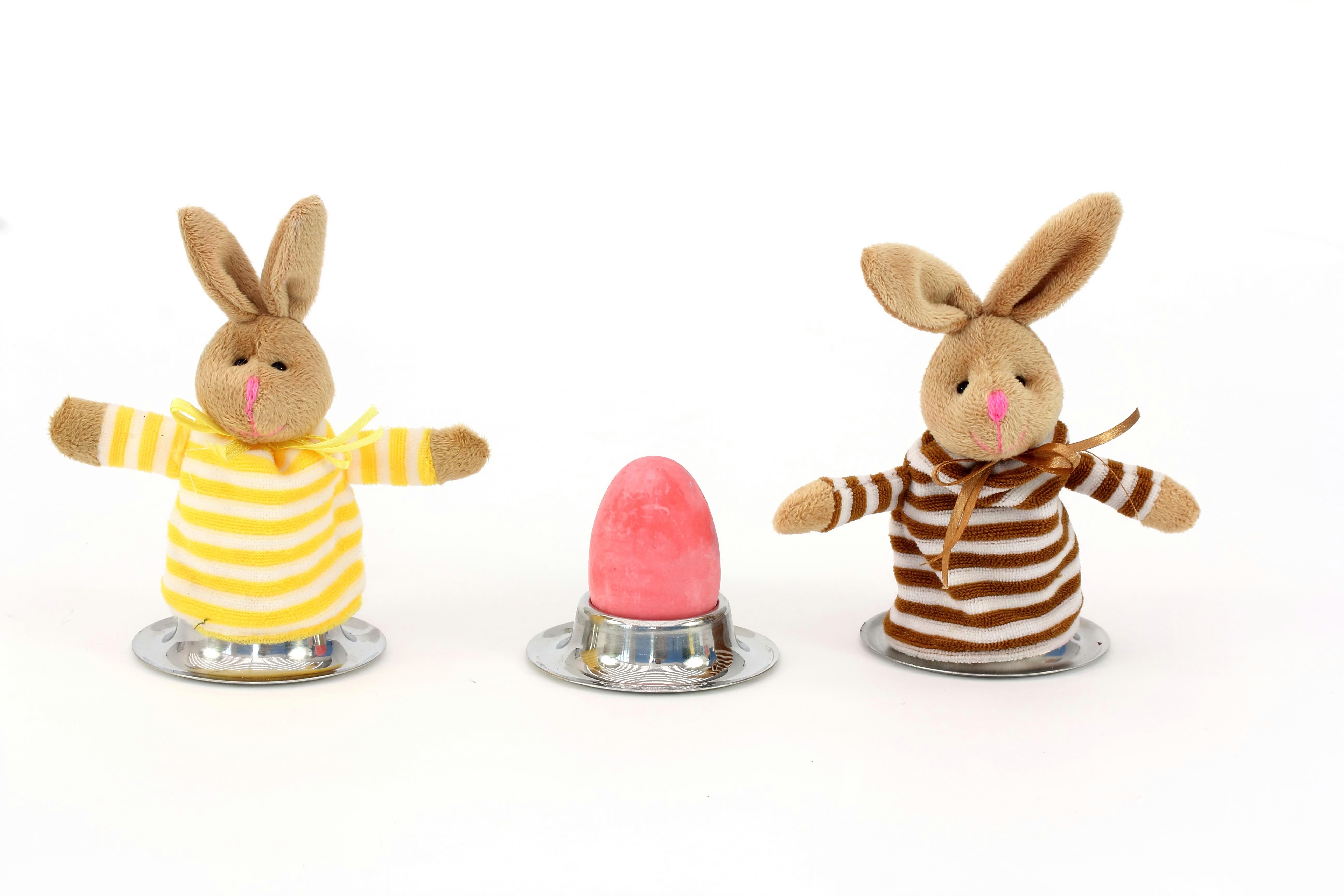 Betzold Kinder-Küchenset Osterhasen-Eierwärmer, 4 Stück