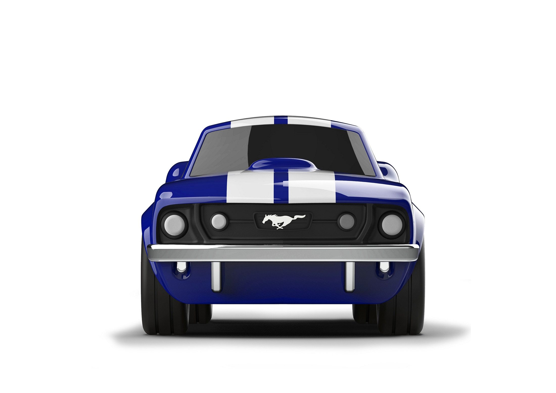 Baghera Modellauto Baghera Modellauto Rennwagen Ford Mustang blau 19x9,5x7,5cm - ab 3 J, (1-tlg., Offizielles Lizenzprodukt)