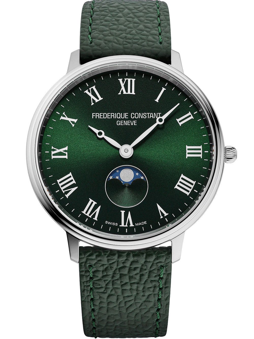 Frederique Constant Quarzuhr Frederique Constant FC-206RGR3S6 Herrenuhr Classic Moonphase 38mm 5ATM Frederique Constant FC-206RGR3S6 Herrenuhr Classic Moonphase 38mm 5ATM