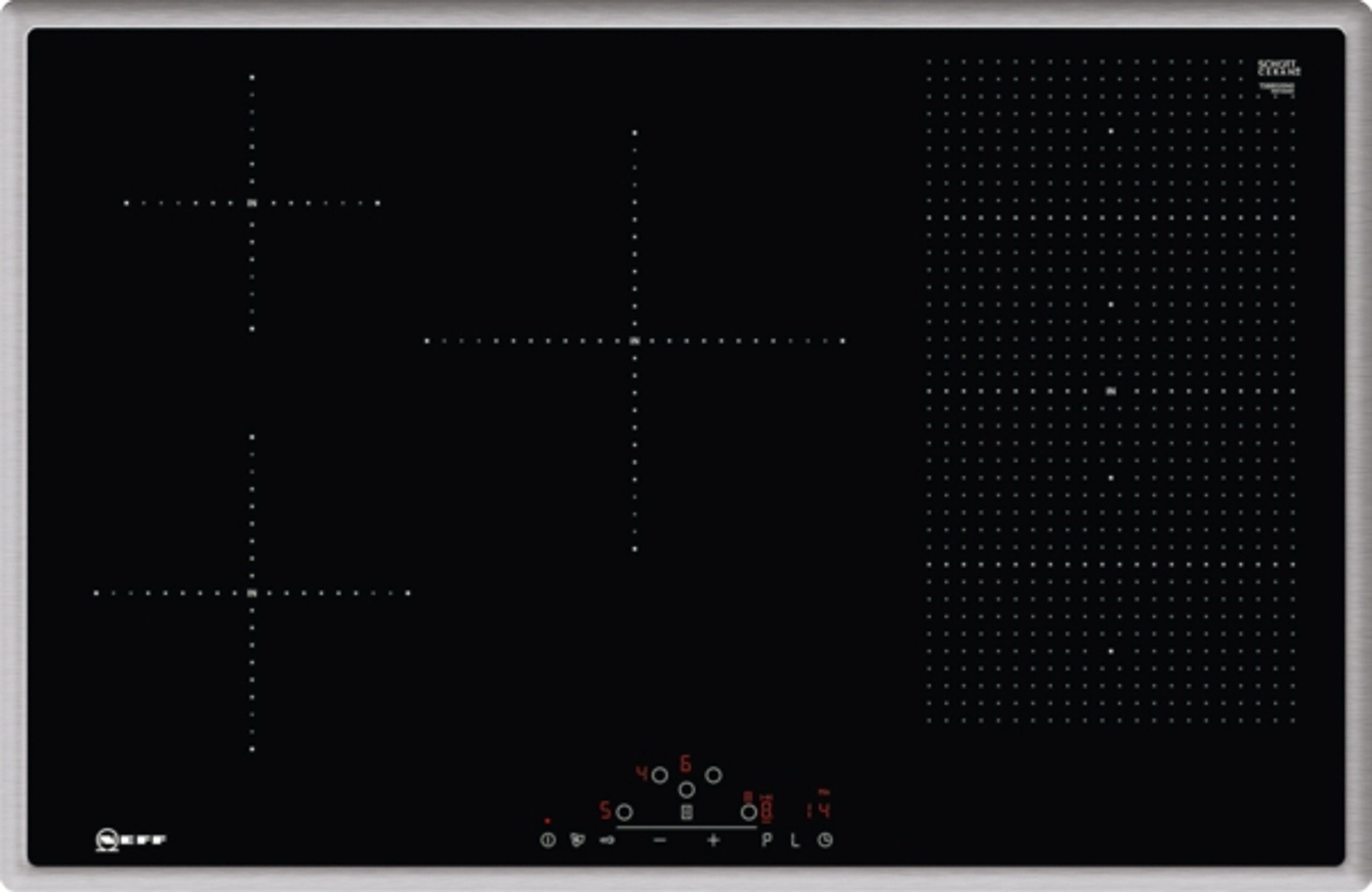 NEFF FlexInduktionsKochfeld von SCHOTT CERAN® N 70 T58BD20N0, mit TouchControlBedienung