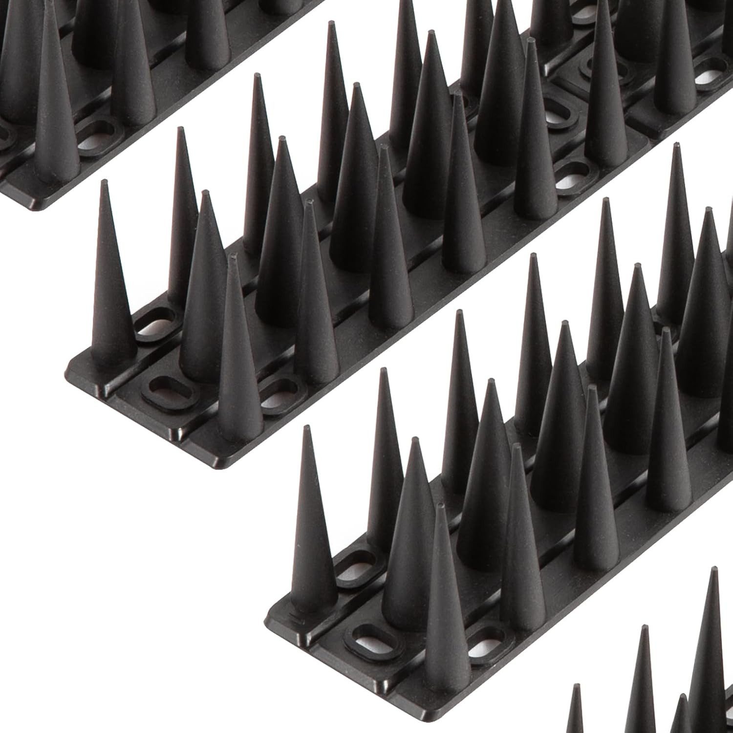 FELIXLEO Taubenspikes Taubenabwehr Spikes Taubenschreck für Balkon Zaun 1,75m Schwarz, 1-St.