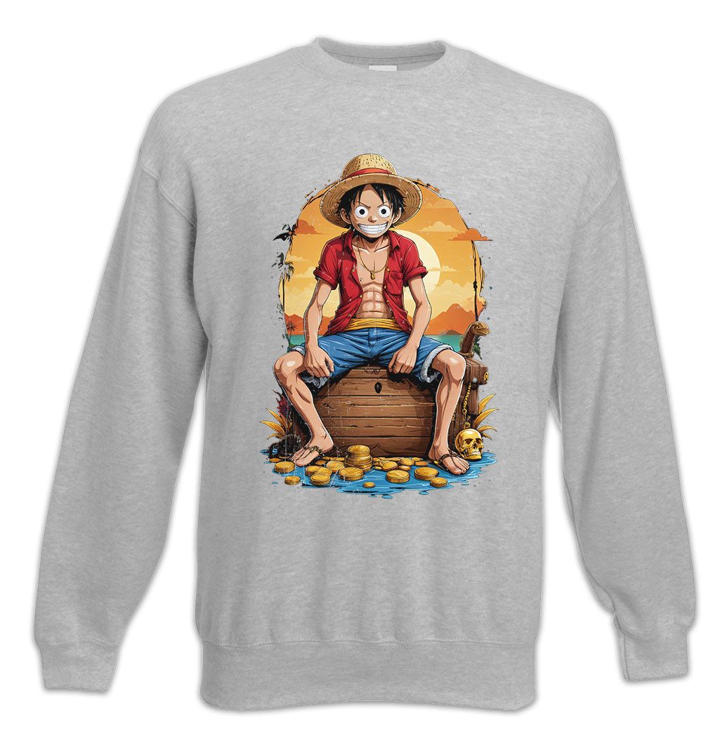 Sweatshirt Monkey Smile Ruffy Sweatshirt One Pirate Adventure Anime Piece D Luffy