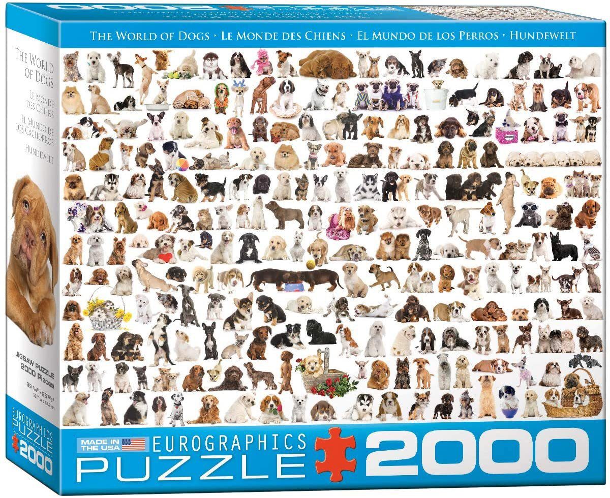 Puzzle 2000 Teile Puzzle - Puzzle - Hundewelt, Puzzleteile