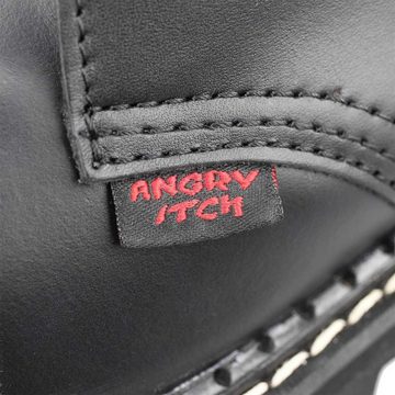 ANGRY ITCH Angry Itch 03-Loch Leder Schuhe Schwarz Größe 37 Schnürschuh