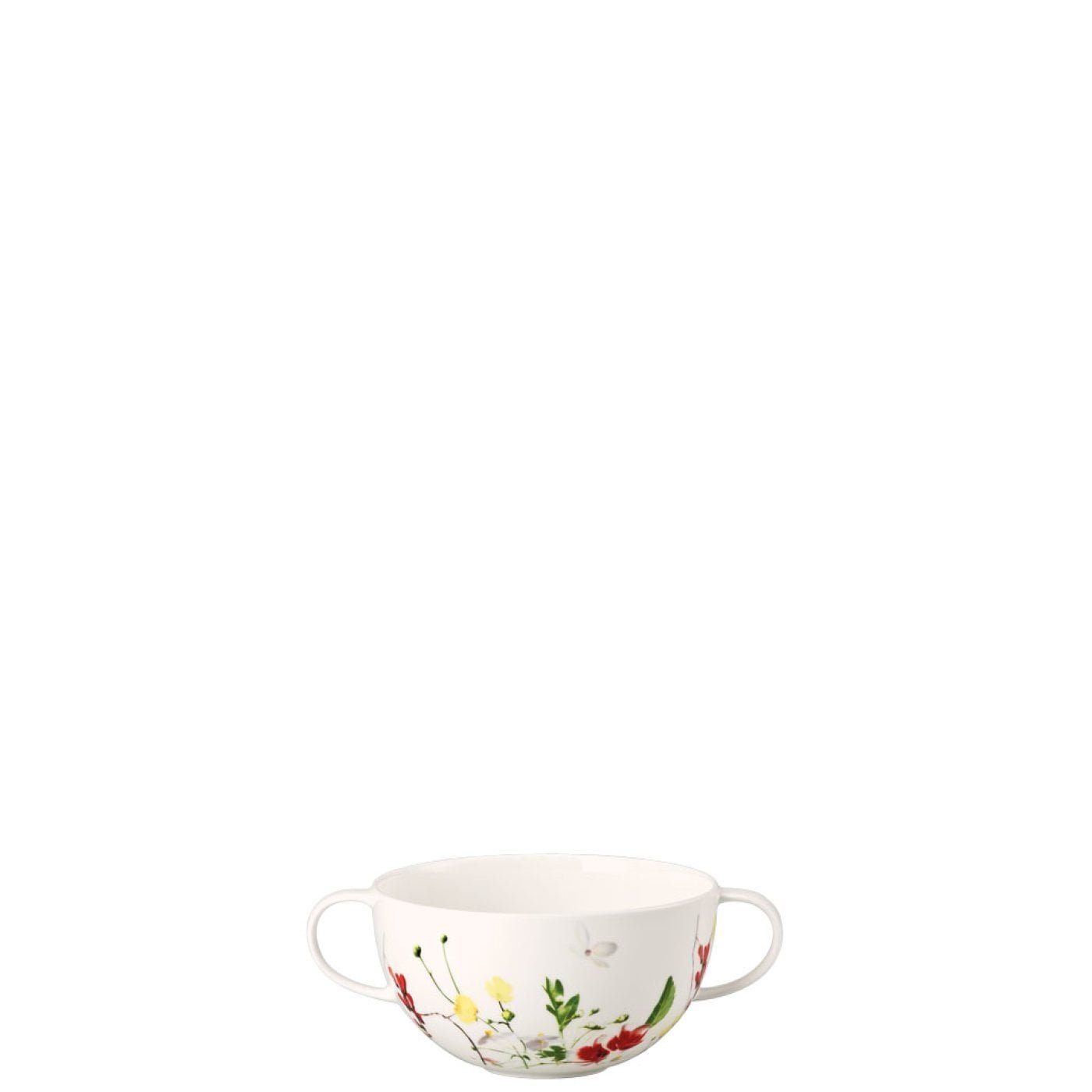 Rosenthal Tasse Brillance Suppen-Obertasse, Fleurs Porzellan Sauvages
