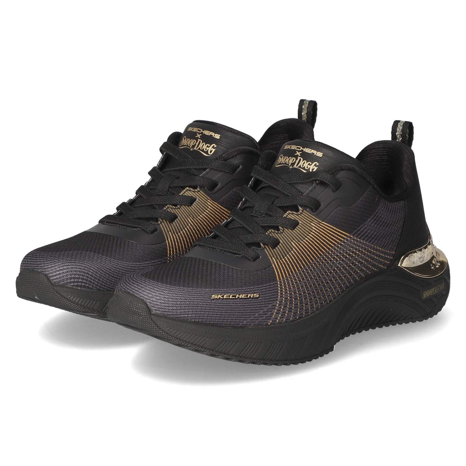Skechers 186025 BKGD Damen Textil & Synthetik black Schnürschuh