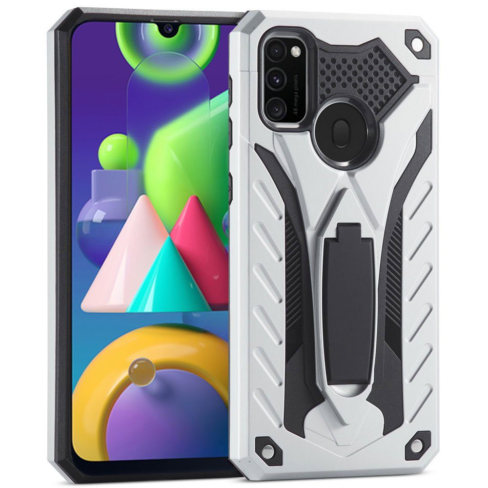 FITSU Handyhülle Hülle für Samsung Galaxy M21 Handyhülle Cover Case Handyschale 6,4 Zoll, Robuste Handyhülle Outdoor Case stabile Schutzhülle mit Eckenschutz
