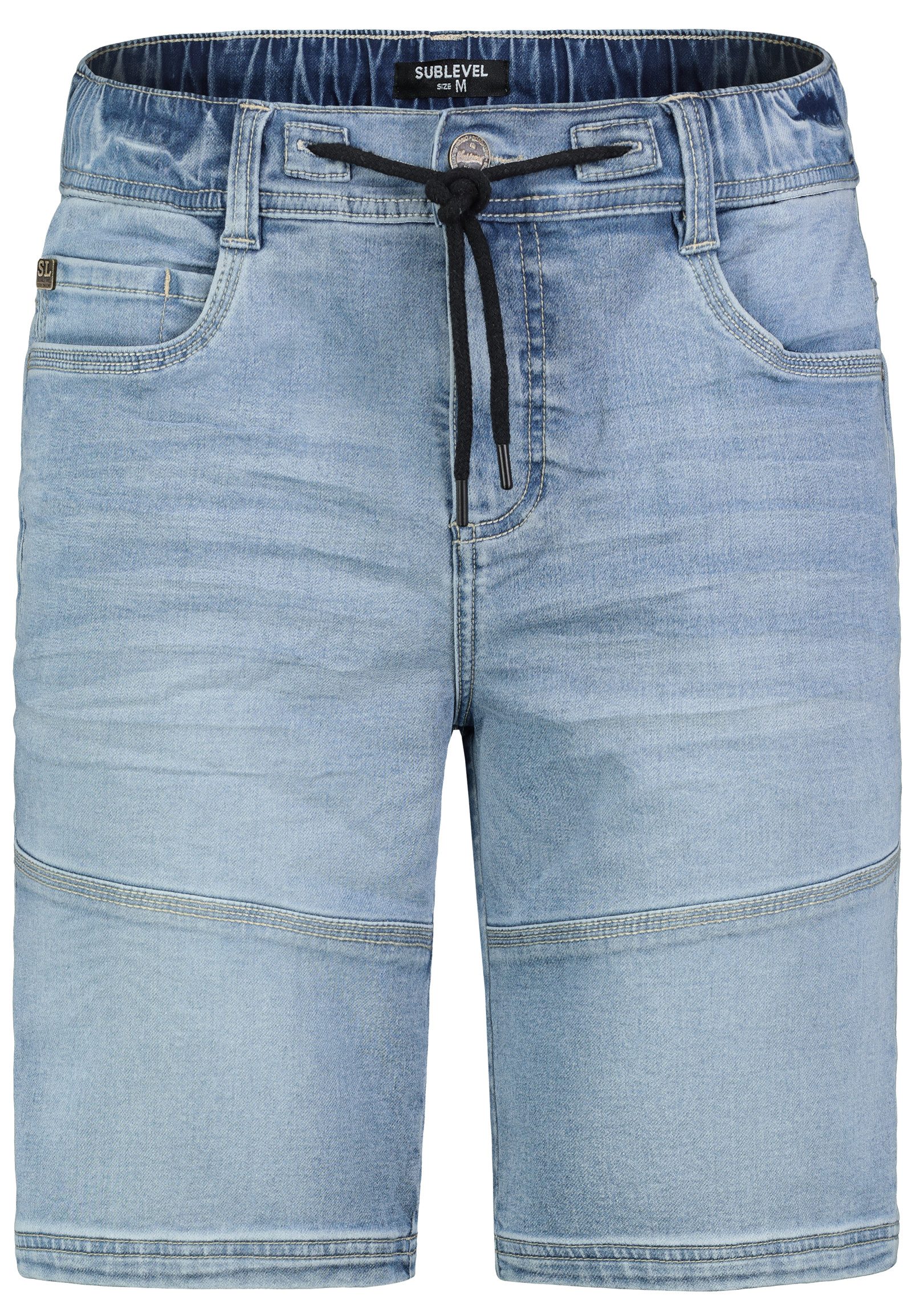 SUBLEVEL Jeansshorts Cargo mit Kontrastnähten Denim günstig online kaufen