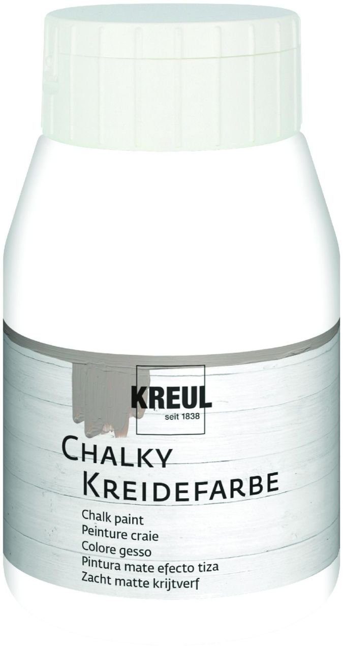 Kreul Bastelfarbe Kreul Chalky Kreidefarbe snow white cotton 500 ml