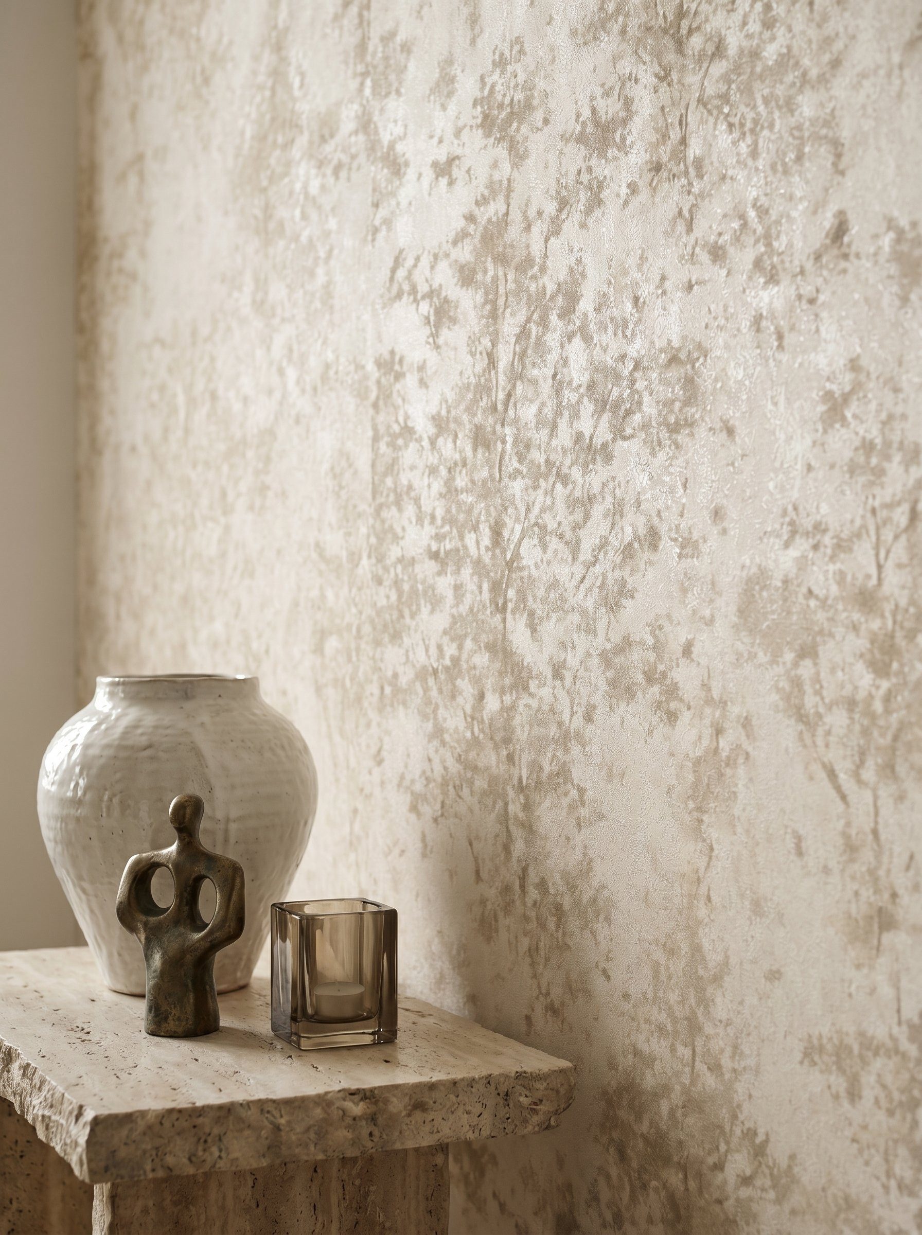 Newroom Vliestapete Jelmira Beige Creme Tapete Vliestapete Blumen, Floral, Blumenranke, strukturiert, Mustertapete