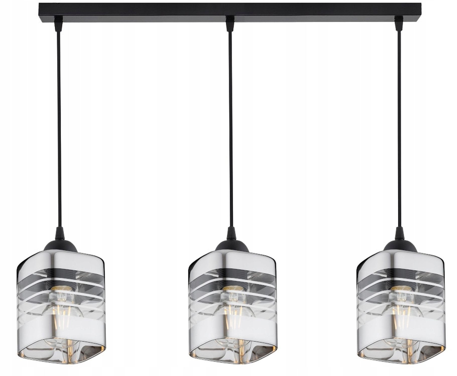 Licht-Erlebnisse Pendelleuchte MILAN, ohne Leuchtmittel, H: max. 90 cm E27 länglich Modern
