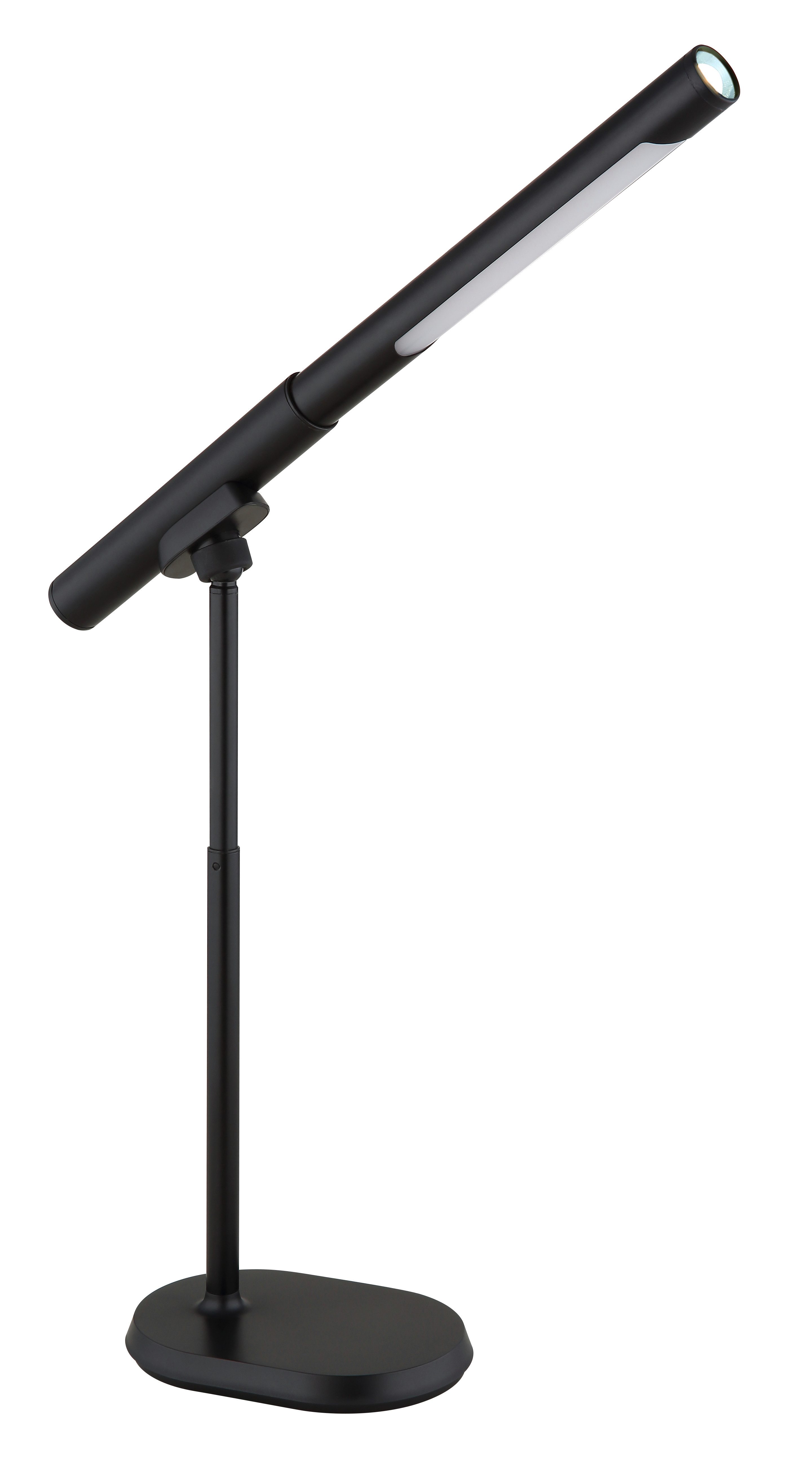 GLOBO LIGHTING LED Tischleuchte MILAN, Dimmfunktion, Memoryfunktion, mehrere Helligkeitsstufen, LED fest integriert, Tischlampe/Arbeitszimmer/Bürotischleuchte/Taschenlampe/schwarz