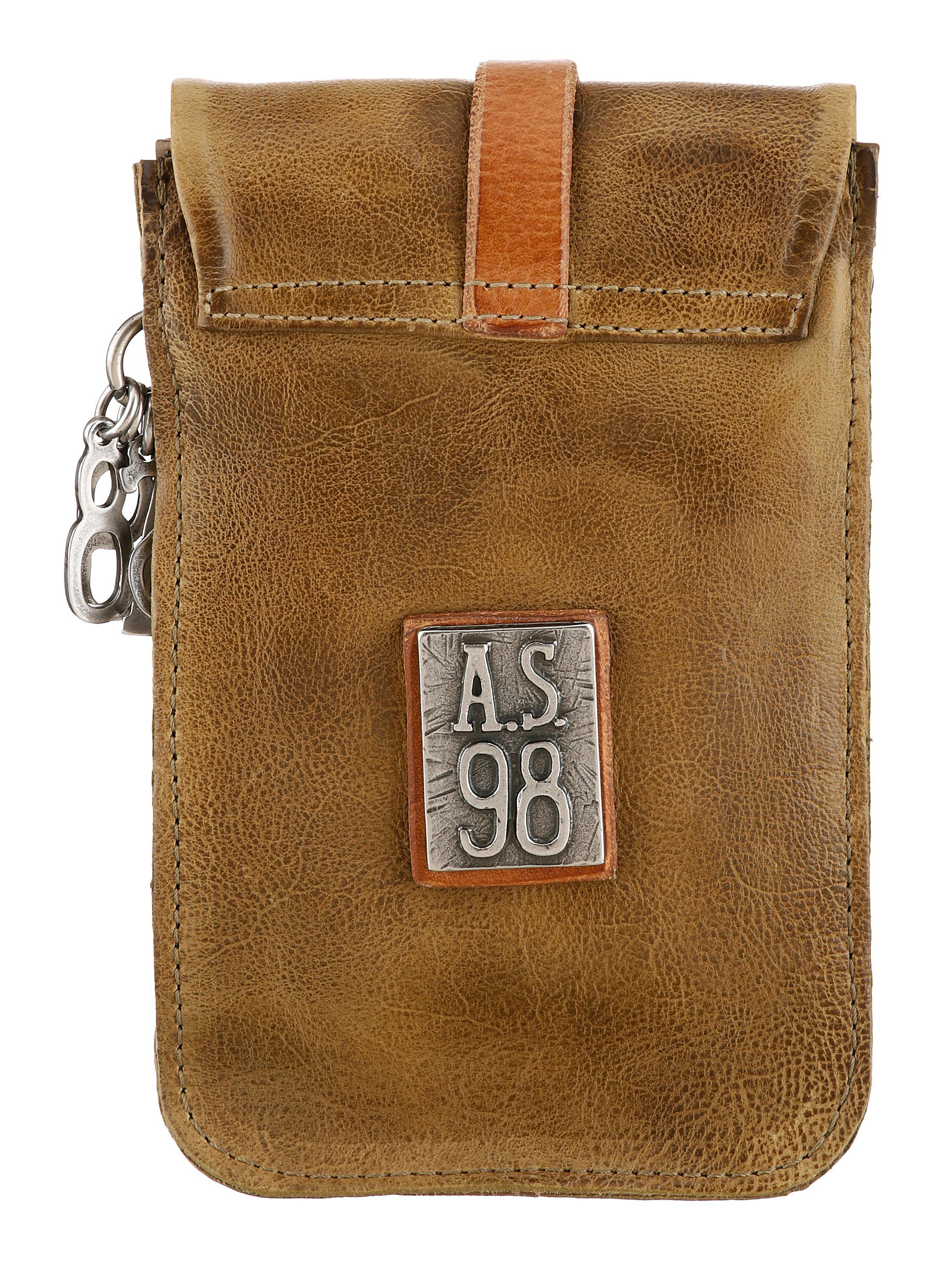 A.S.98 Handytasche, mit silberfarbenen Details
