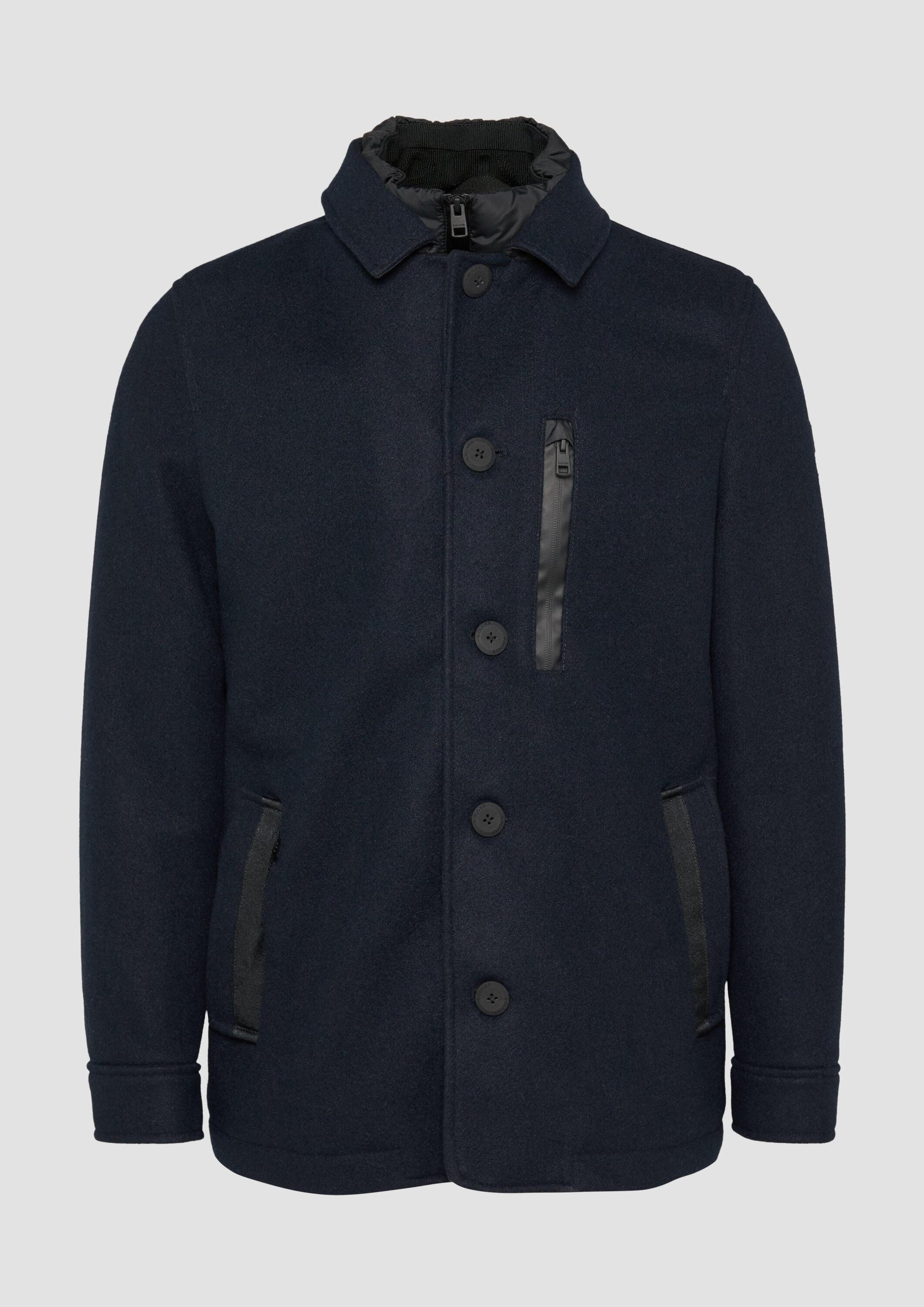 s.Oliver Funktionsjacke Outdoor-Jacke Kurzmantel mit gestepptem Innenfutter
