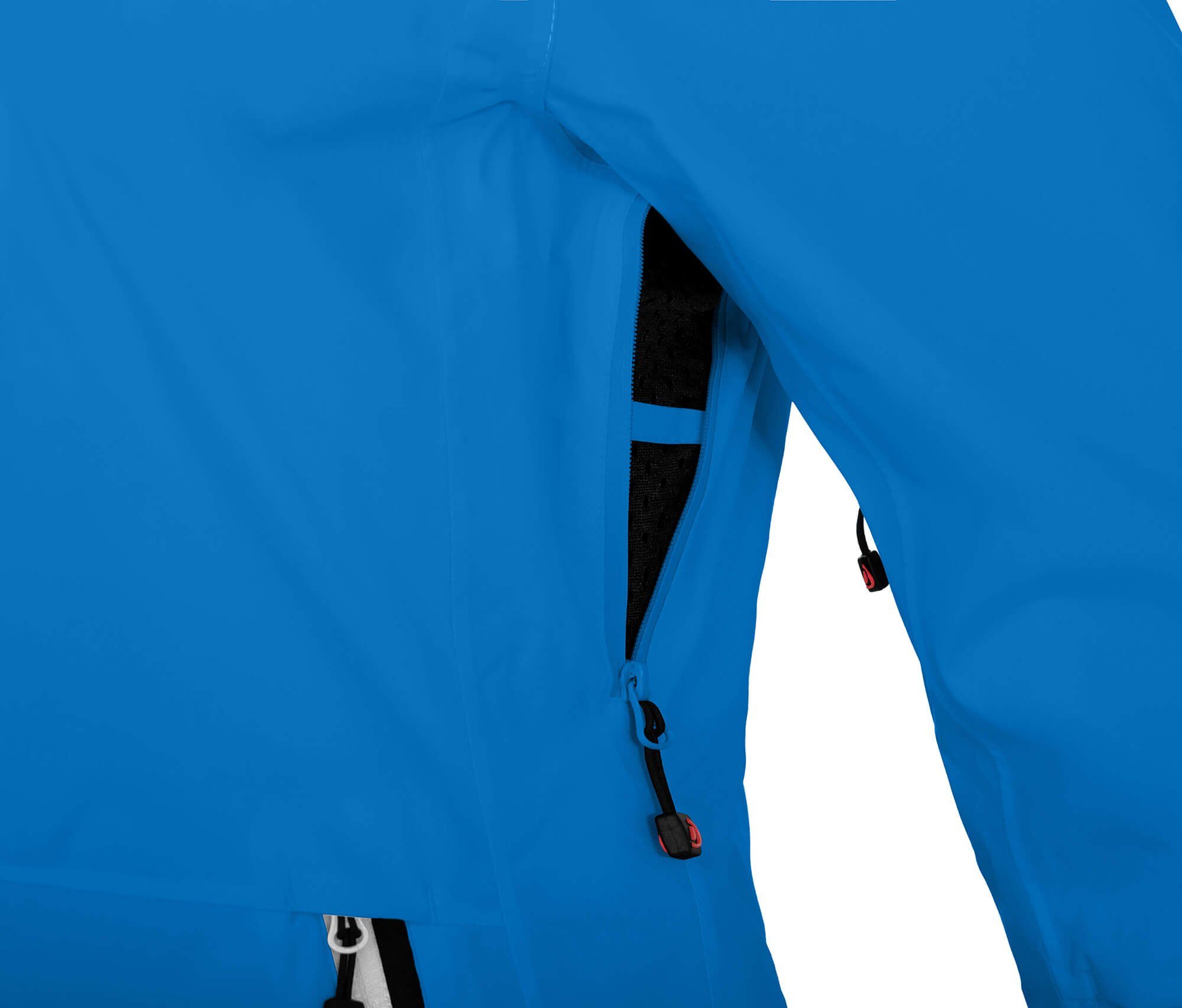 Bergson Skijacke NUOLJA wattiert, Skijacke, Wassersäule, 20000mm Normalgrößen, blau Damen