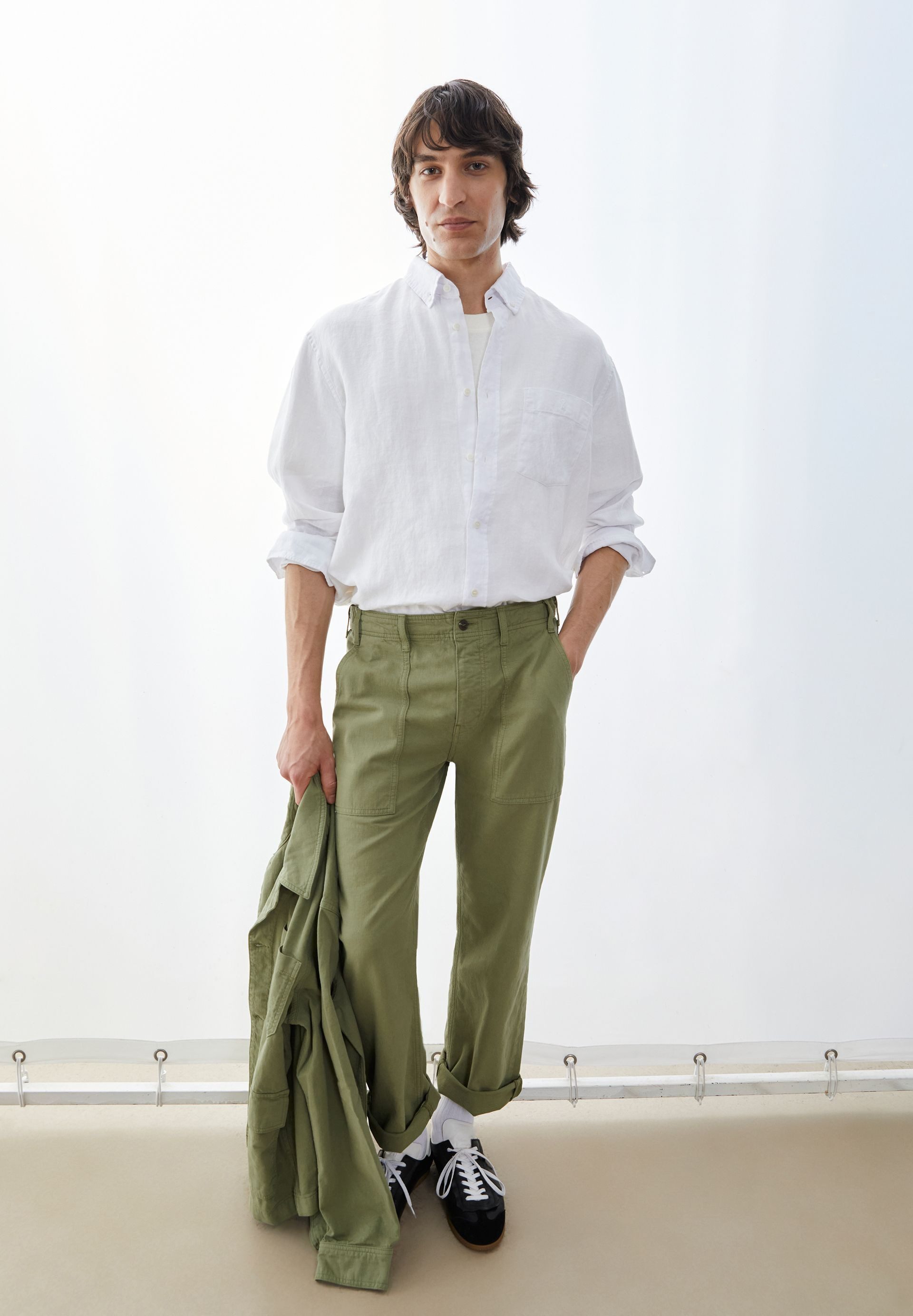 Armedangels Langarmhemd LINEN Hemd aus Leinen (1-tlg., Relaxed Fit) Relaxed Fit