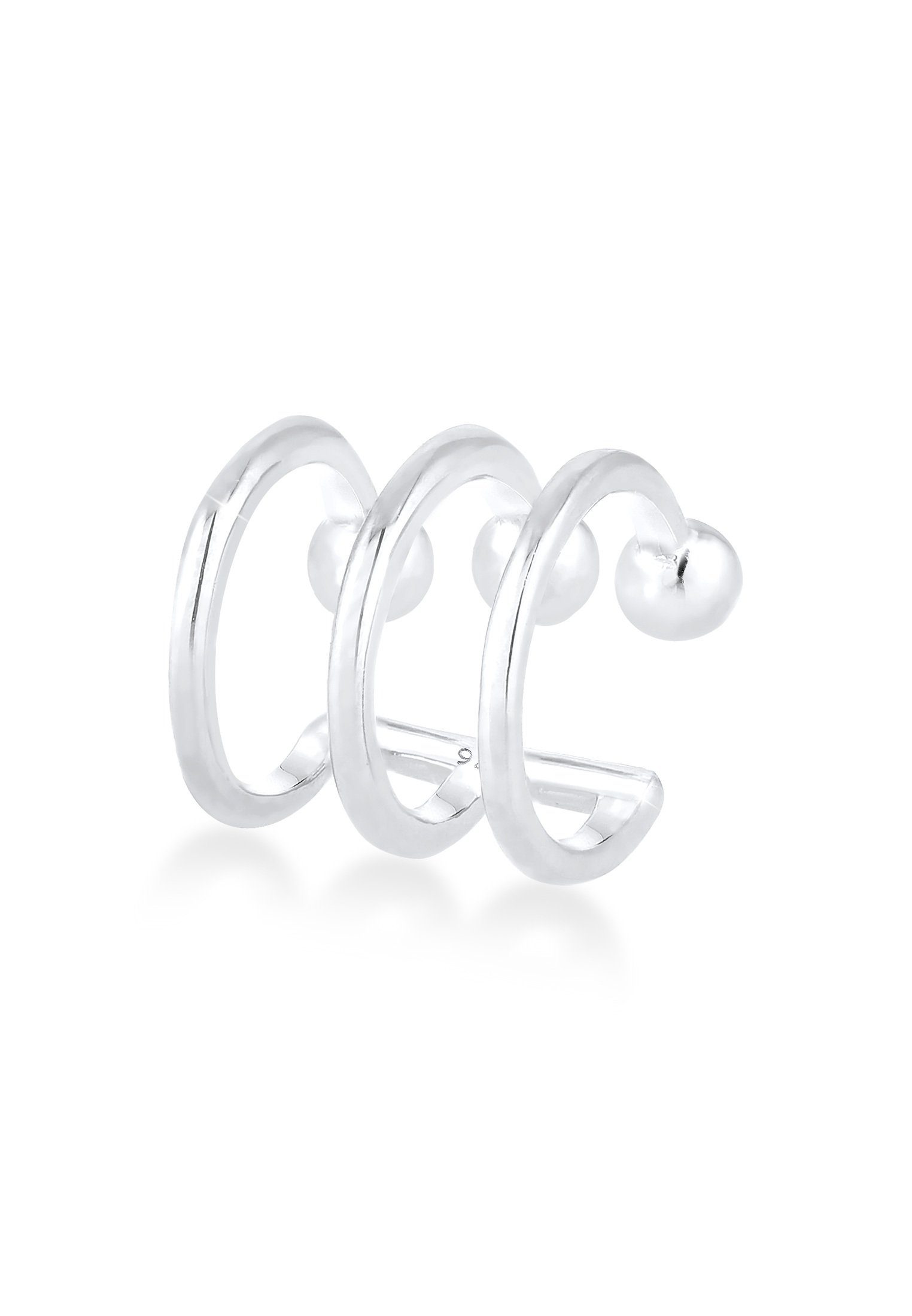 Elli Single-Ohrhaken Ear Cuffs 3er Ohrklemme Kugel Trend 925er Silber günstig online kaufen