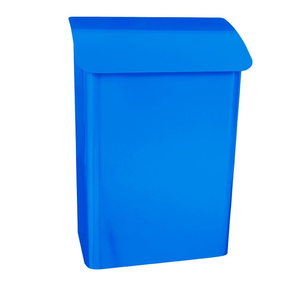 PROREGAL® Wandbriefkasten Wandbriefkasten Lugon aus verzinktem Stahl, Namensschild, Anthrazit