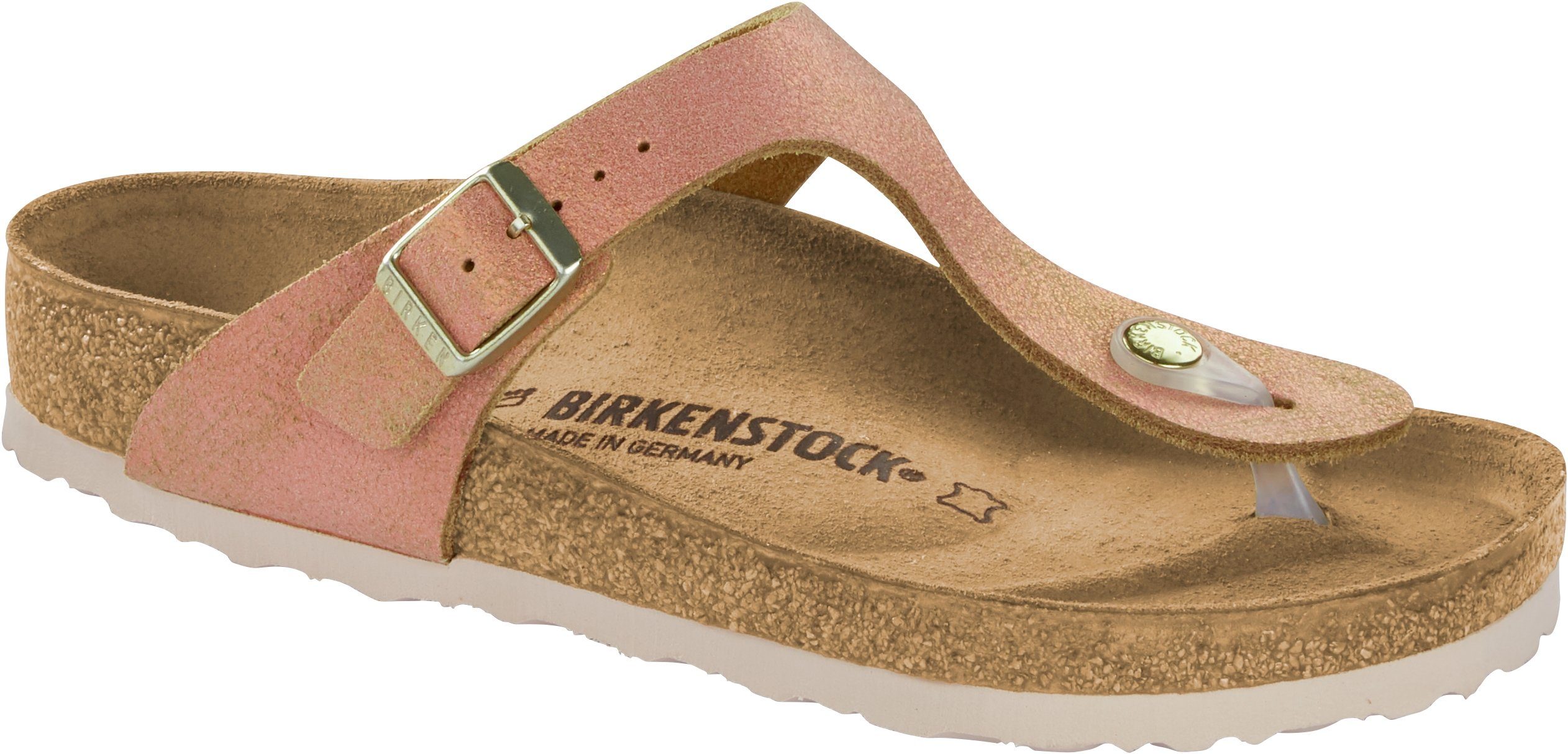 Birkenstock »BIRKENSTOCK Zehensteg Gizeh VL washed metallic sea copper  1012910« Pantolette online kaufen | OTTO