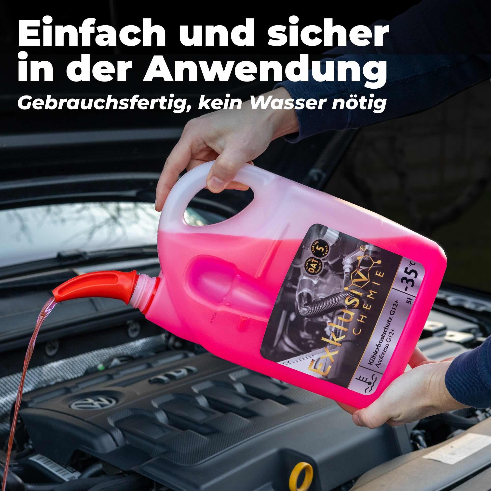 Exklusiv Chemie GmbH Kühlerfrostschutz G12+ Kühlerfrostschutz, bis -35 °C, 5 l, Gebrauchsfertig – Bild 3 von 5