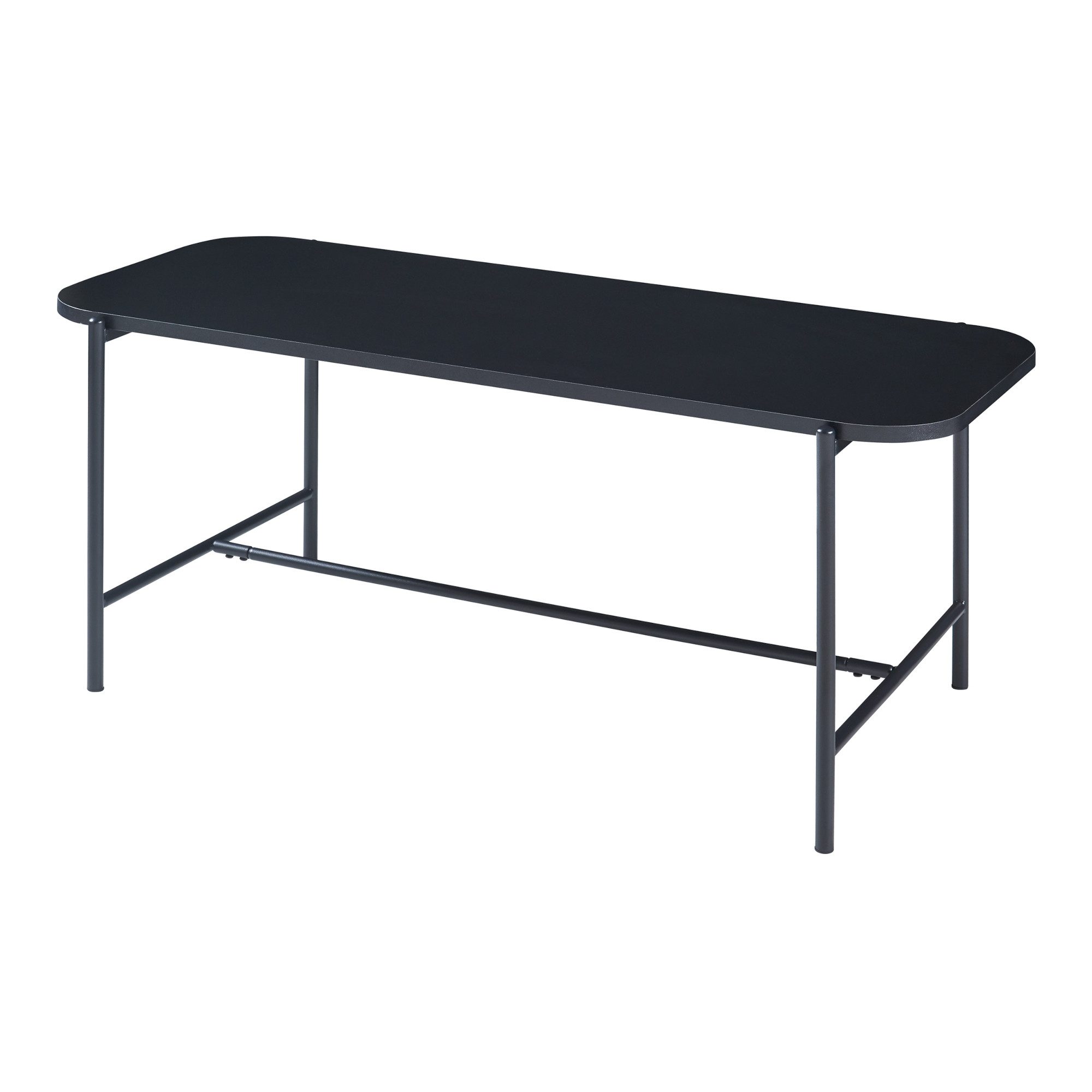 en.casa Couchtisch, »Samnanger« 110x50x45cm Stahl Schwarz günstig online kaufen