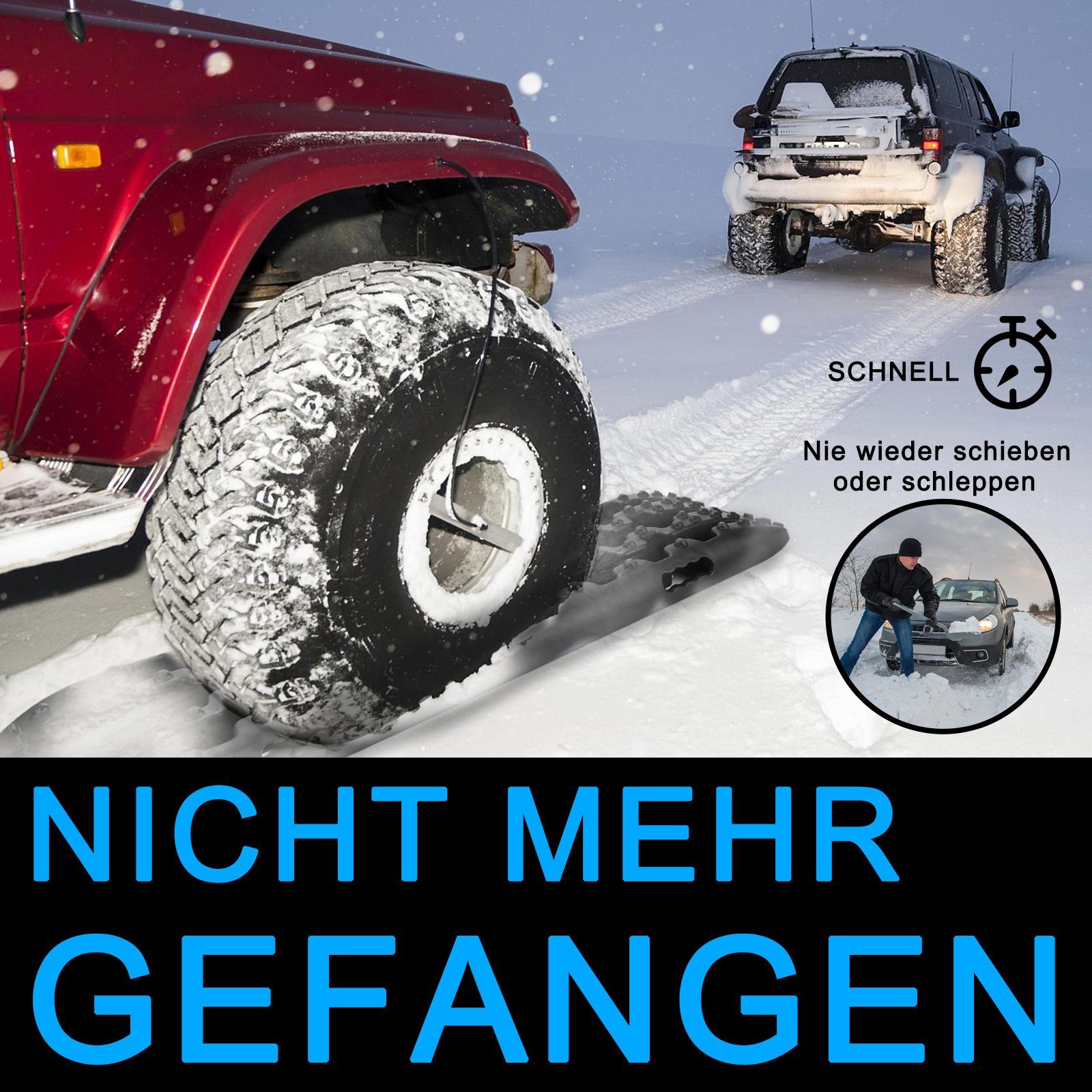 Sand Nylon 2x Auto Traction Starkes TolleTour Anfahrhilfe Boards Werkzeugset Schwerlast