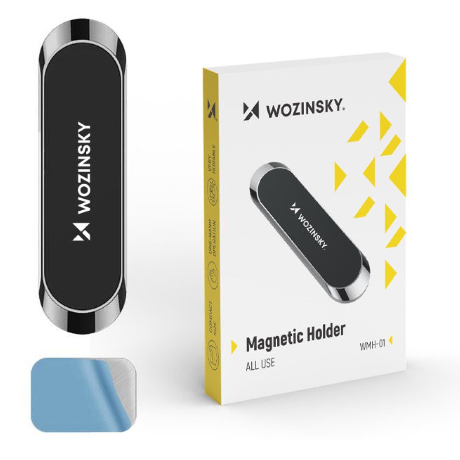 Wozinsky Magnetic Dashboard Mount Adhesive Schwarz Handy-Halterung