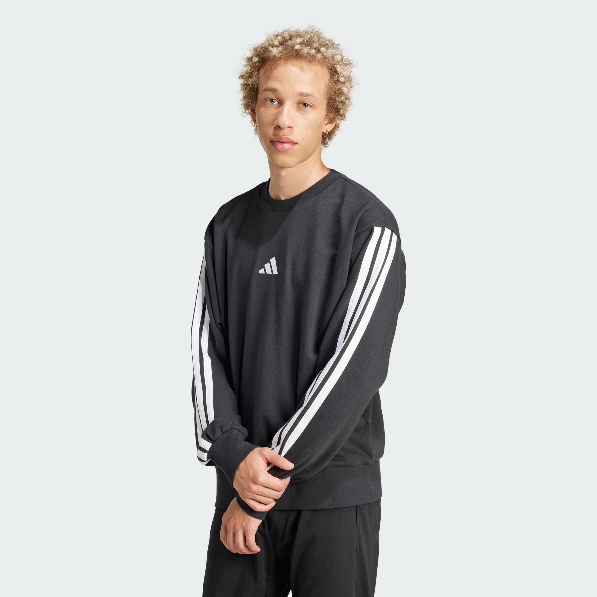 adidas Sportswear Longtop ESSENTIALS 3-STREIFEN FRENCH TERRY SWEATSHIRT (1-tlg)