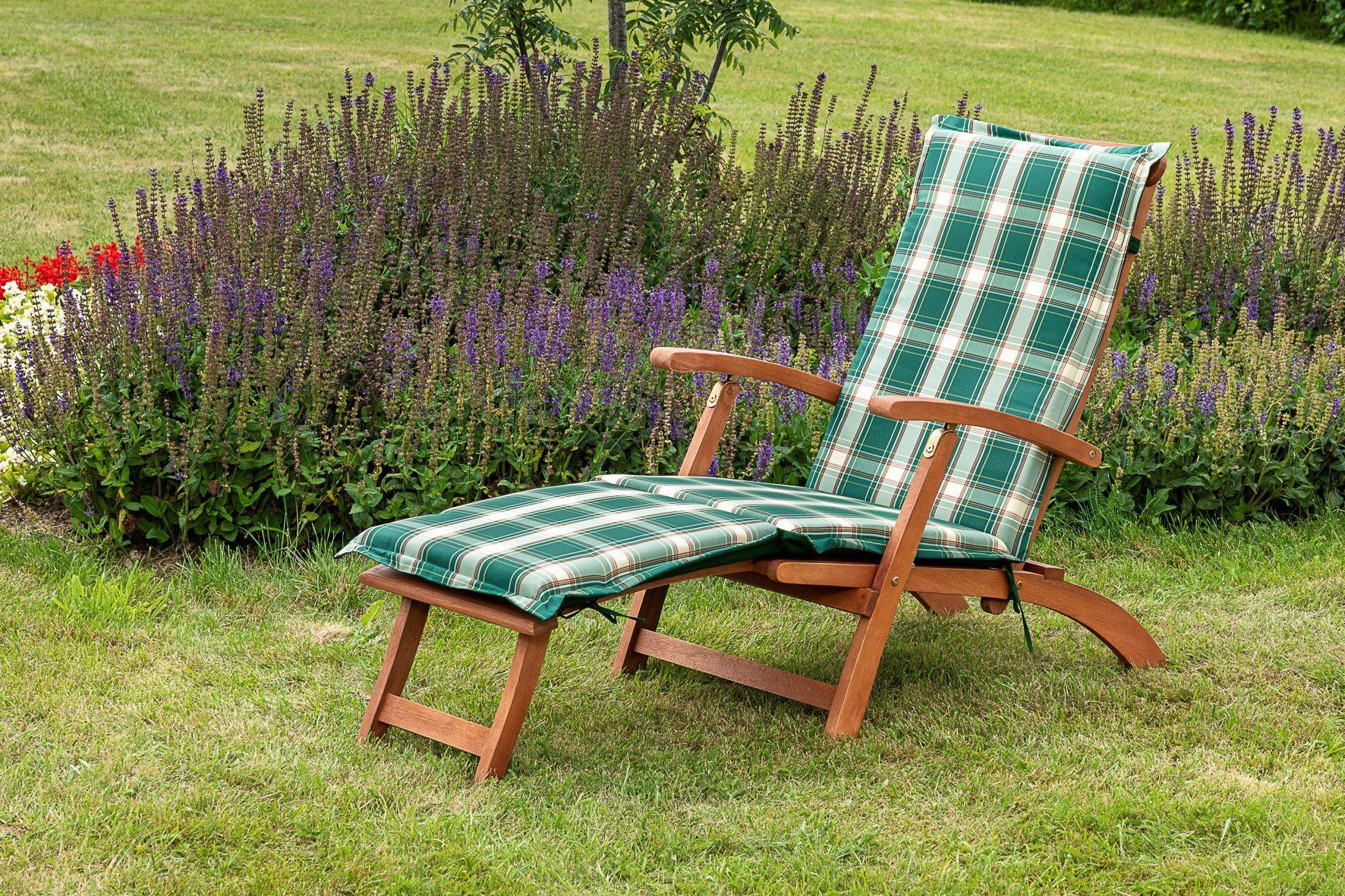 MERXX Gartensessel Deckchair (Set, 2-St., 1x Кресла, 1x Auflage), inkl. Wendeauflage
