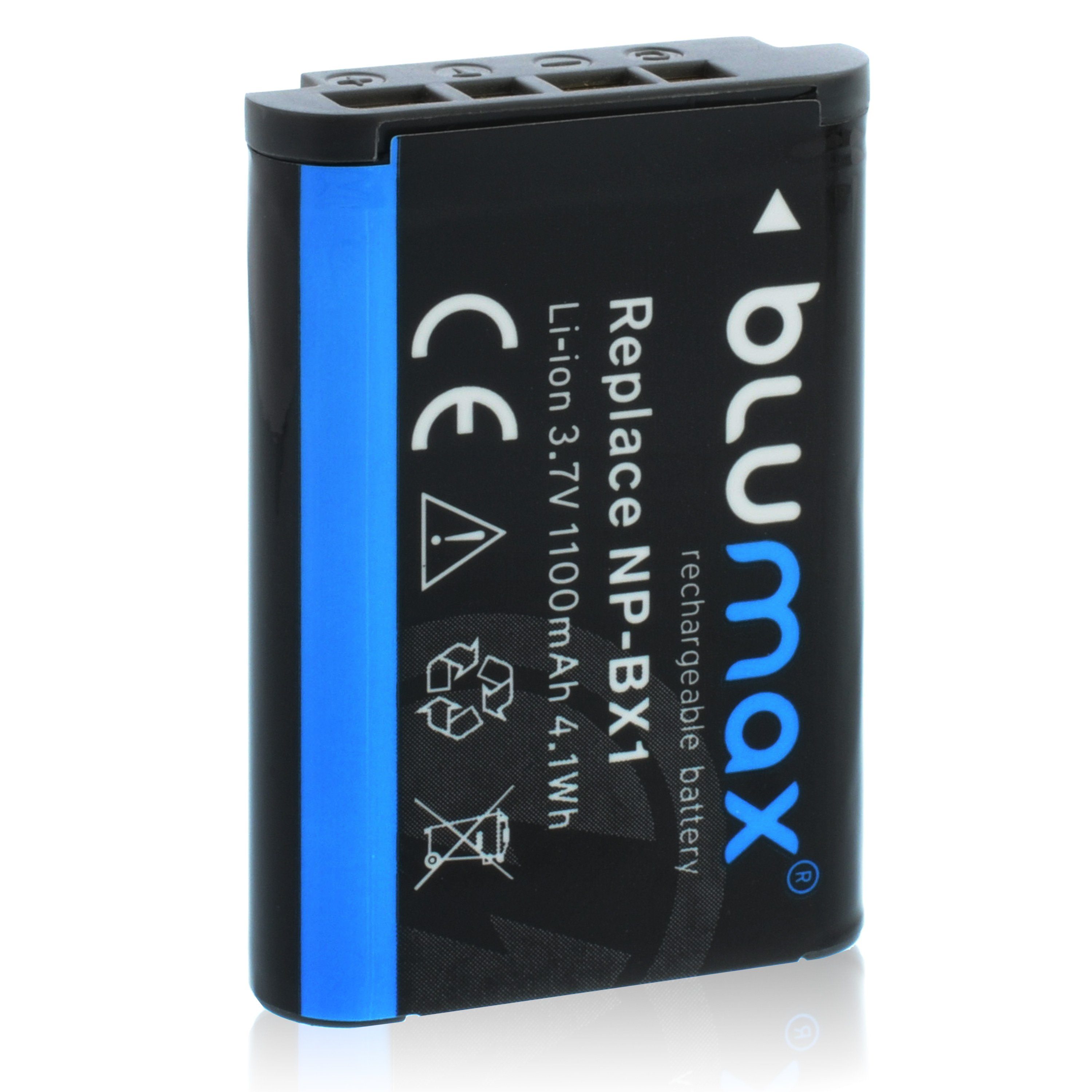 Blumax Akku passend für Sony NP-BX1 1100 mAh (3,6V) Kamera-Akku | Kamera-Akkus