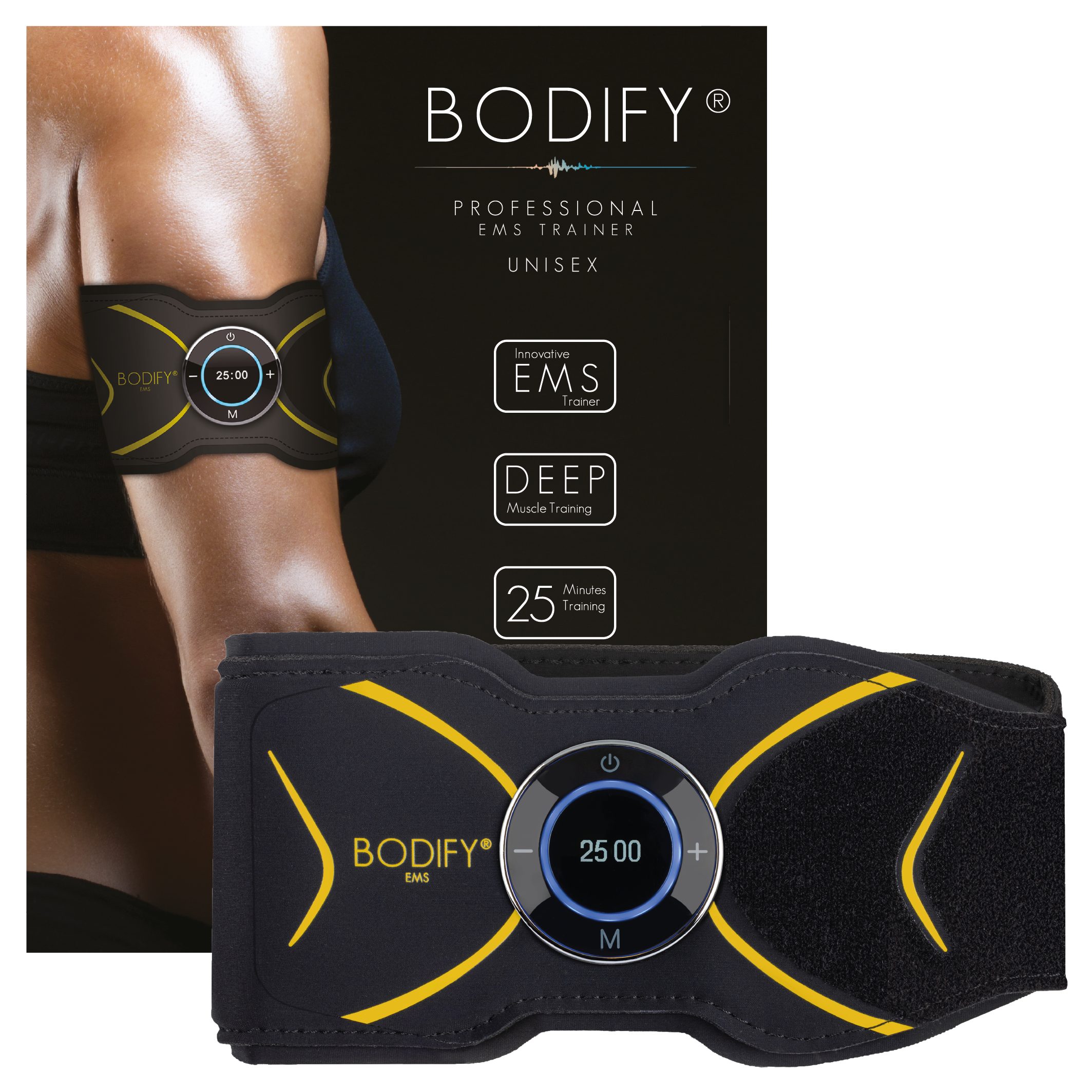 BODIFY EMS-Arm-Trainer Max - 2in1 EMS Trainer - Gezielte Stimulation der Arm & Beinmuskulatur