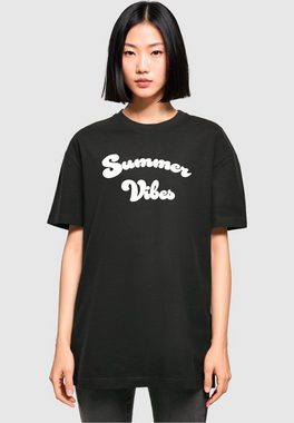 Merchcode T-Shirt Merchcode Damen Ladies Summer Vibes Oversized Boyfriend Tee (1-tlg)