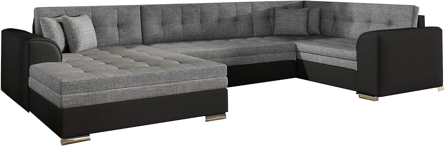 MOEBLO Wohnlandschaft DARIO U, ohne Bettkasten Couch U-Form Polstergarnitur Wohnlandschaft Polstersofa mit Ottomane Couchgranitur, mit Schlaffunktion