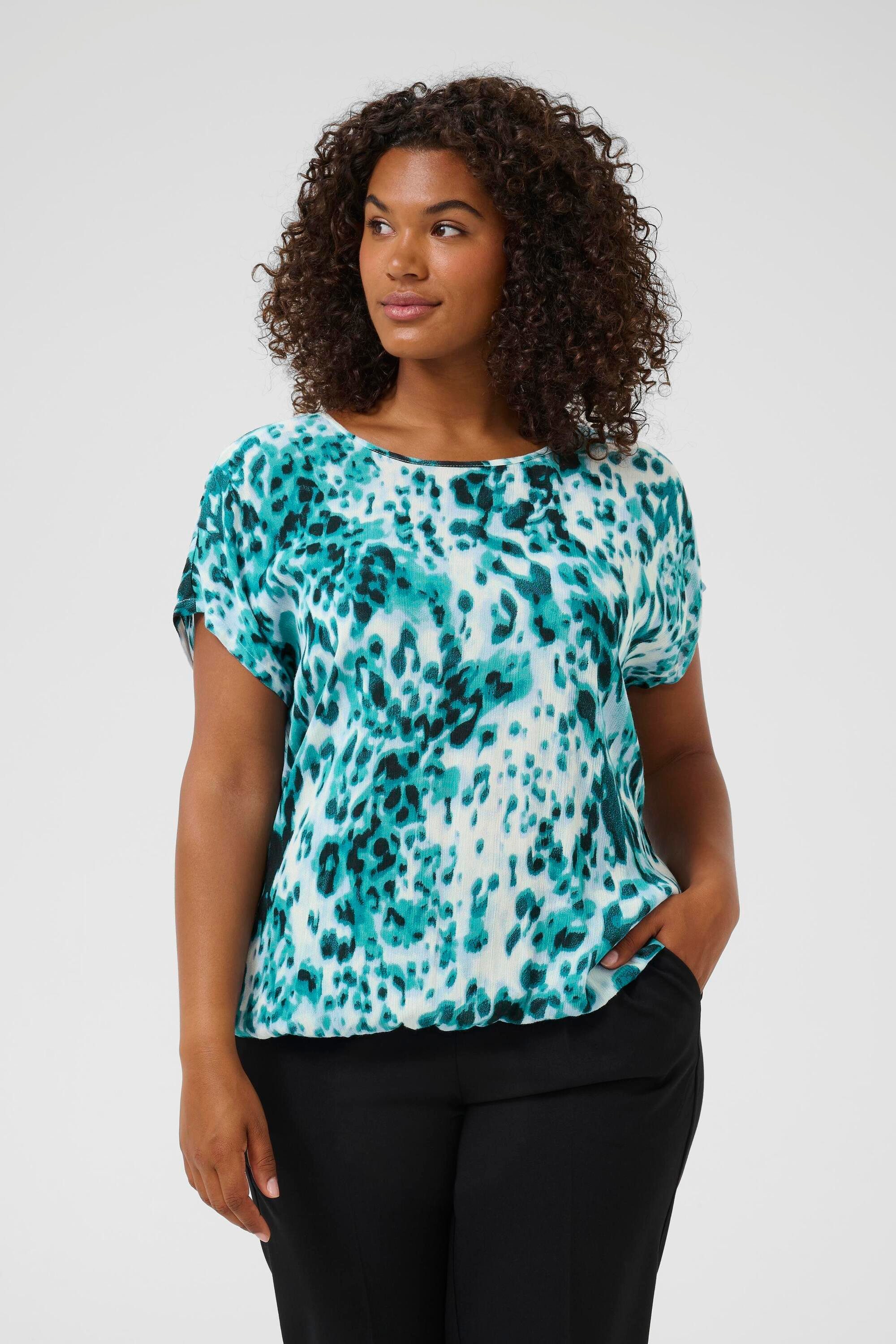 KAFFE Curve Kurzarmbluse Kurzarm-Bluse KCami Große Größen