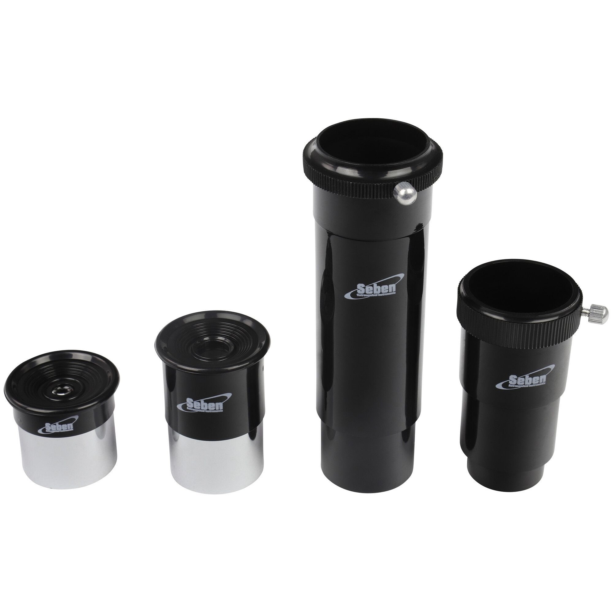 Seben Teleskop Seben Okular 4mm + 20mm + Umkehrlinse + Barlowlinse 1,25" OS2