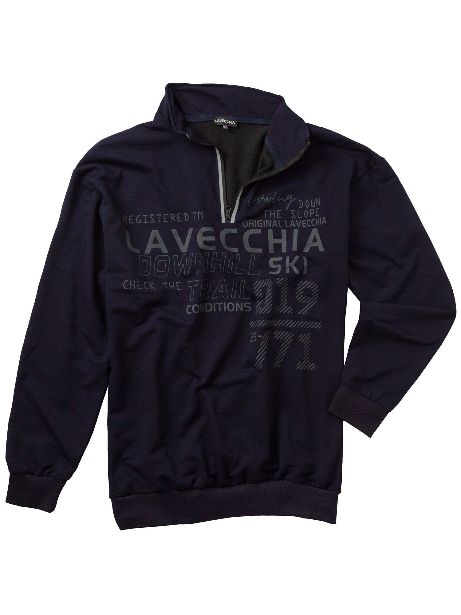 Lavecchia Sweatshirt Lavecchia Herren Sweatshirt LV-2029 Übergröße Poloshir günstig online kaufen