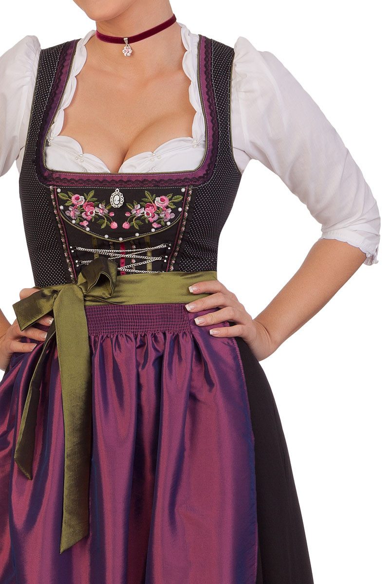 Spieth & Wensky Dirndl Dirndl lang 2tlg. - WILLA - beere