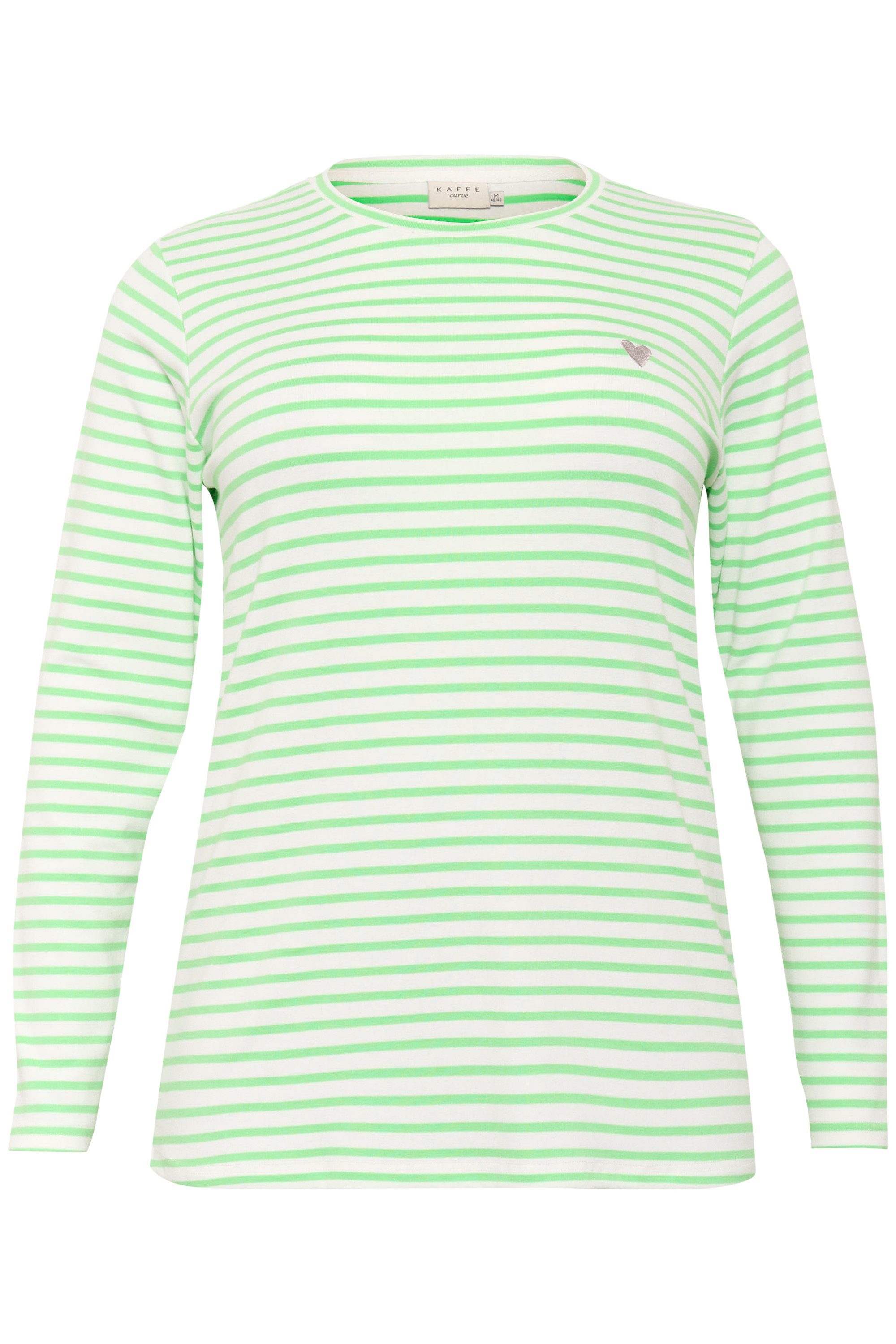 KAFFE Curve Langarmbluse Langarm-Shirt KClia Große günstig online kaufen