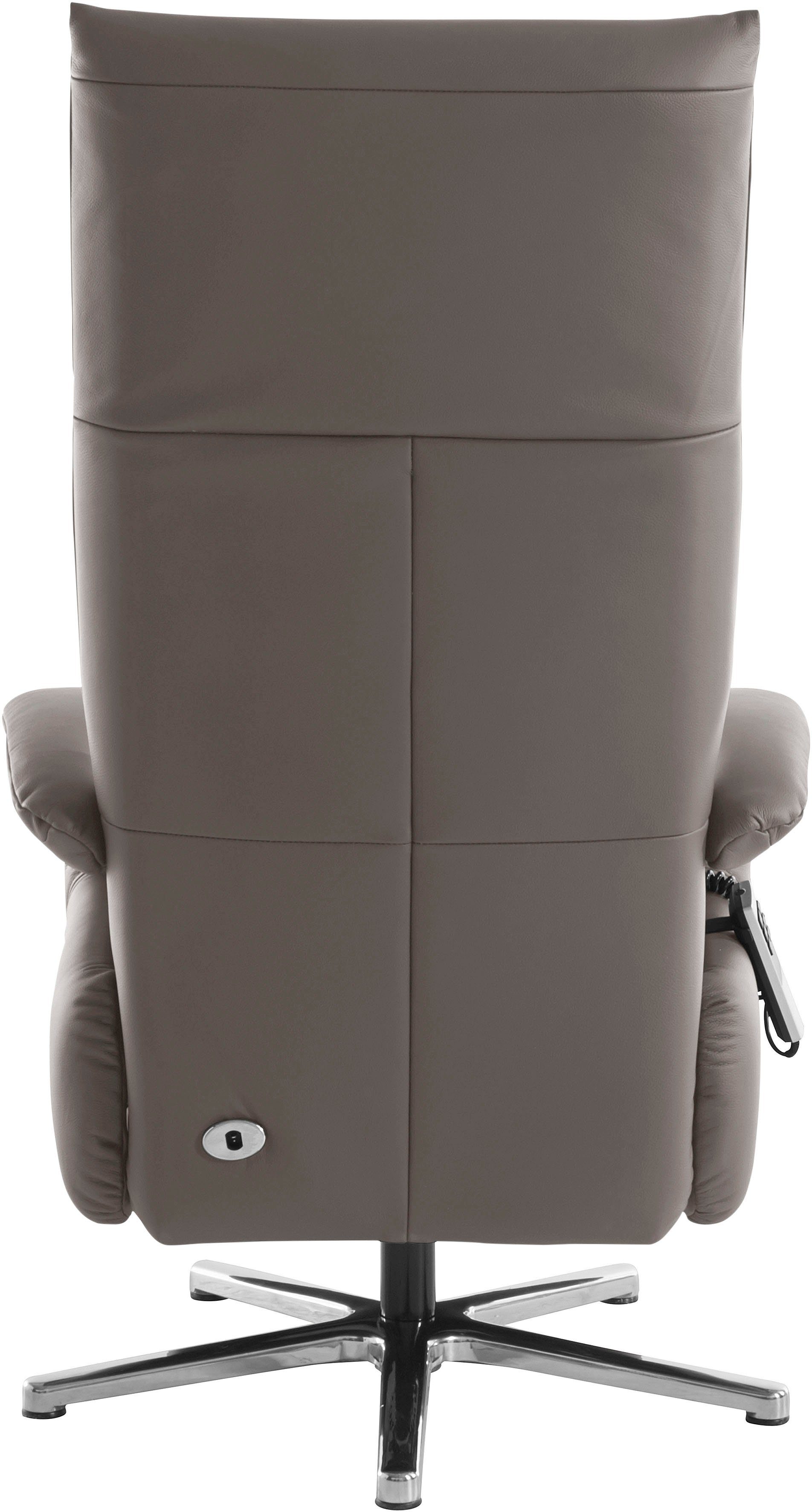 sit&more TV-Sessel Tycoon mit Kopfteilverstellung und 360° Drehfunktion, wahlweise manuell oder elektrischer Funktion, auch mit Akku (kabellos)