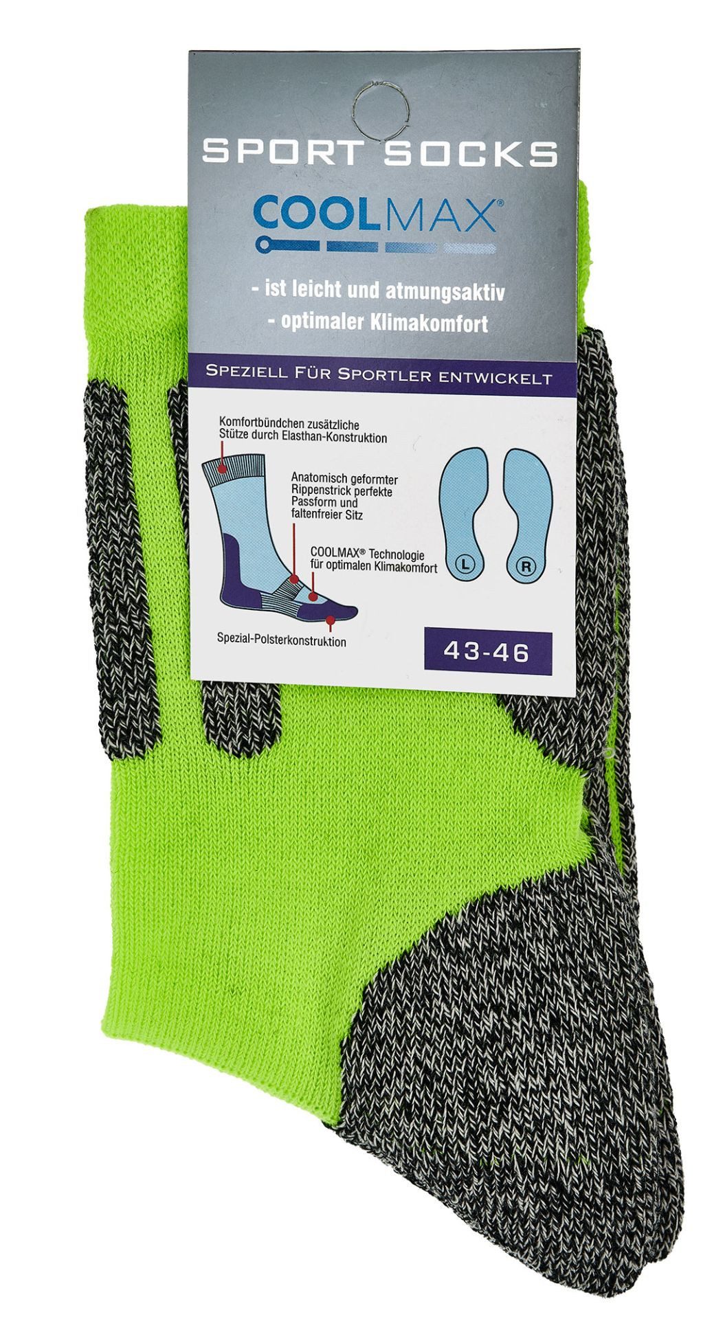 TippTexx 24 Sportsocken 2 Paar COOLMAX günstig online kaufen
