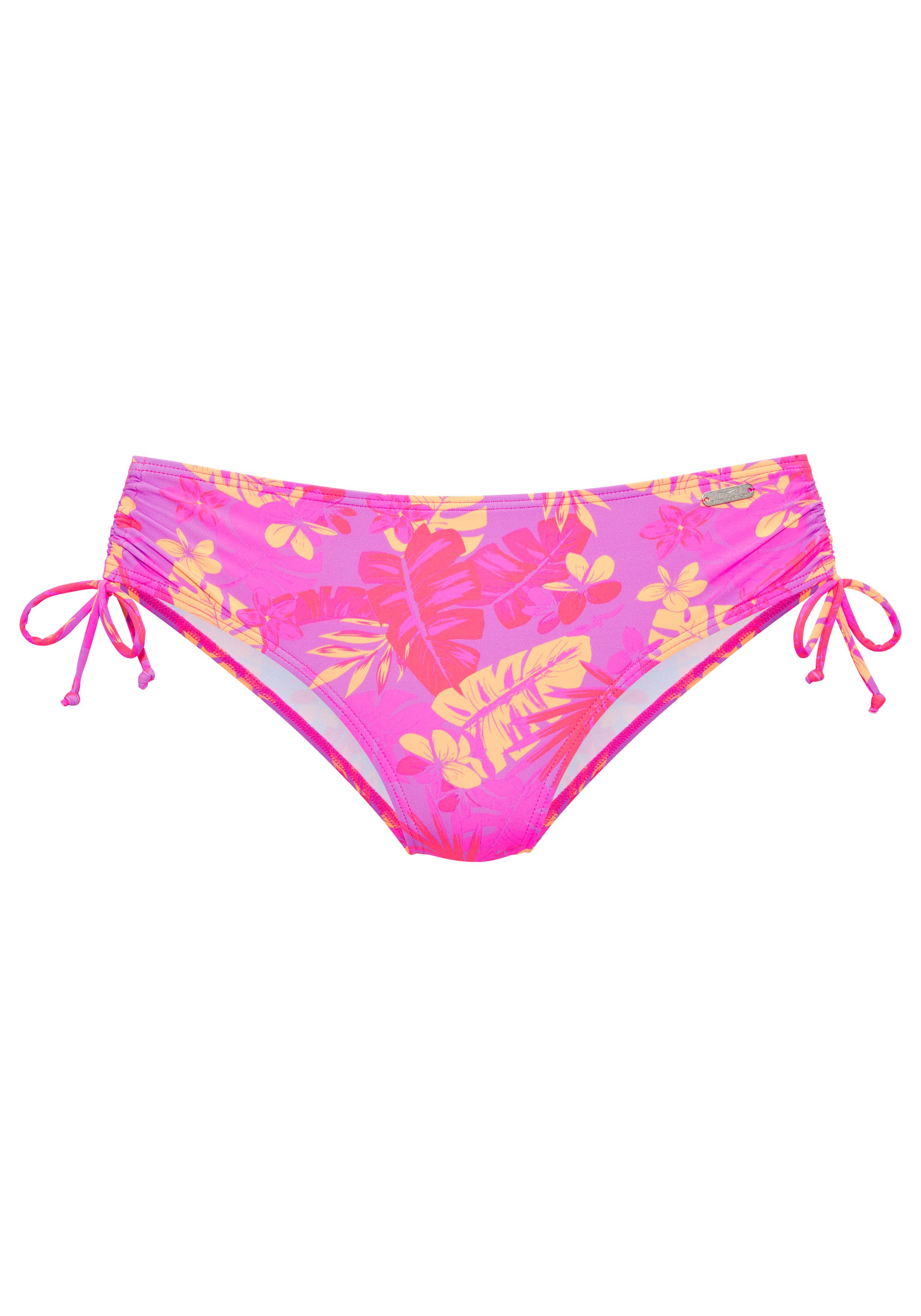 Venice Beach Bikini-Hose Kaitlyn mit floralem Allover-Print