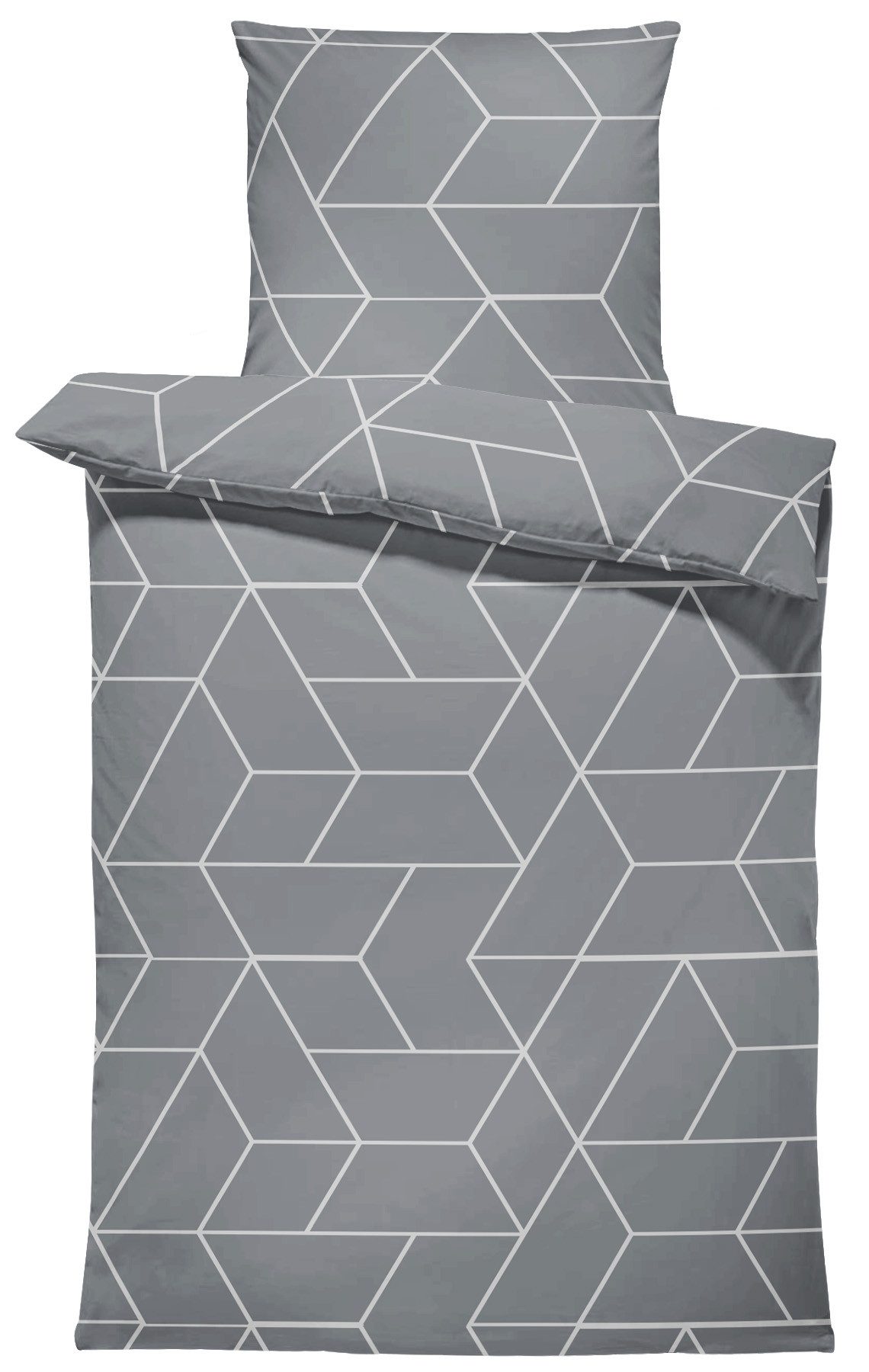 One Home Bettwäsche Jack, Biber, 2 teilig, geometrisch, kuschelig flauschig günstig online kaufen