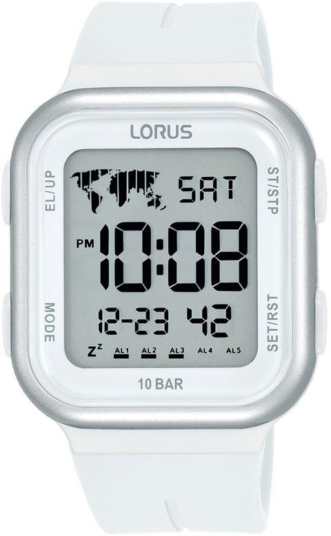 LORUS Chronograph Sports digital, R2355PX9, mit digitaler Anzeige