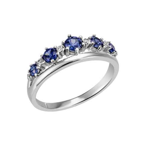 Firetti Fingerring Schmuck Geschenk Silber 925 Silberring Farbstein, mit Zirkonia (synth)