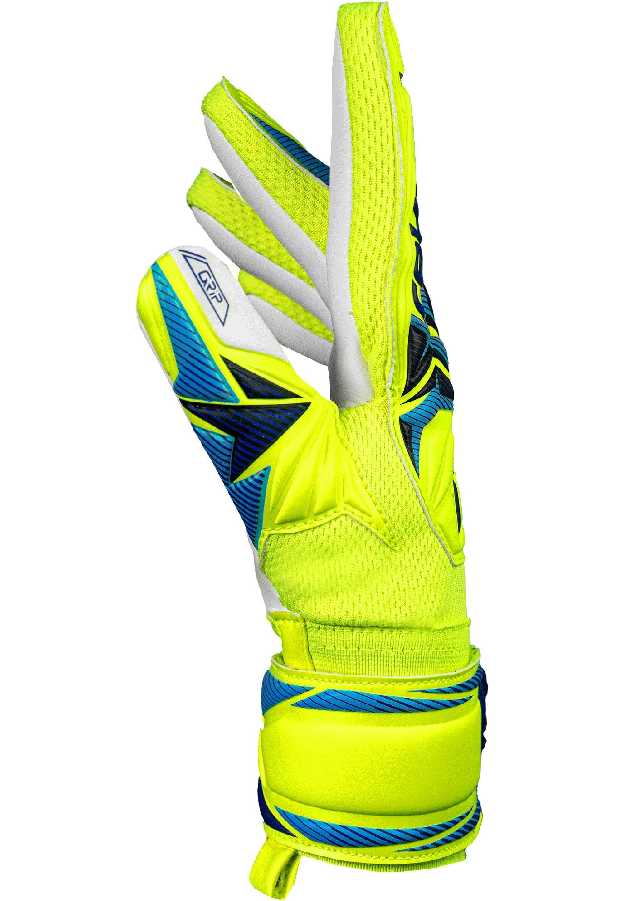Reusch Torwarthandschuhe Attrakt Grip Junior mit hochelastischem, sicherem Verschluss